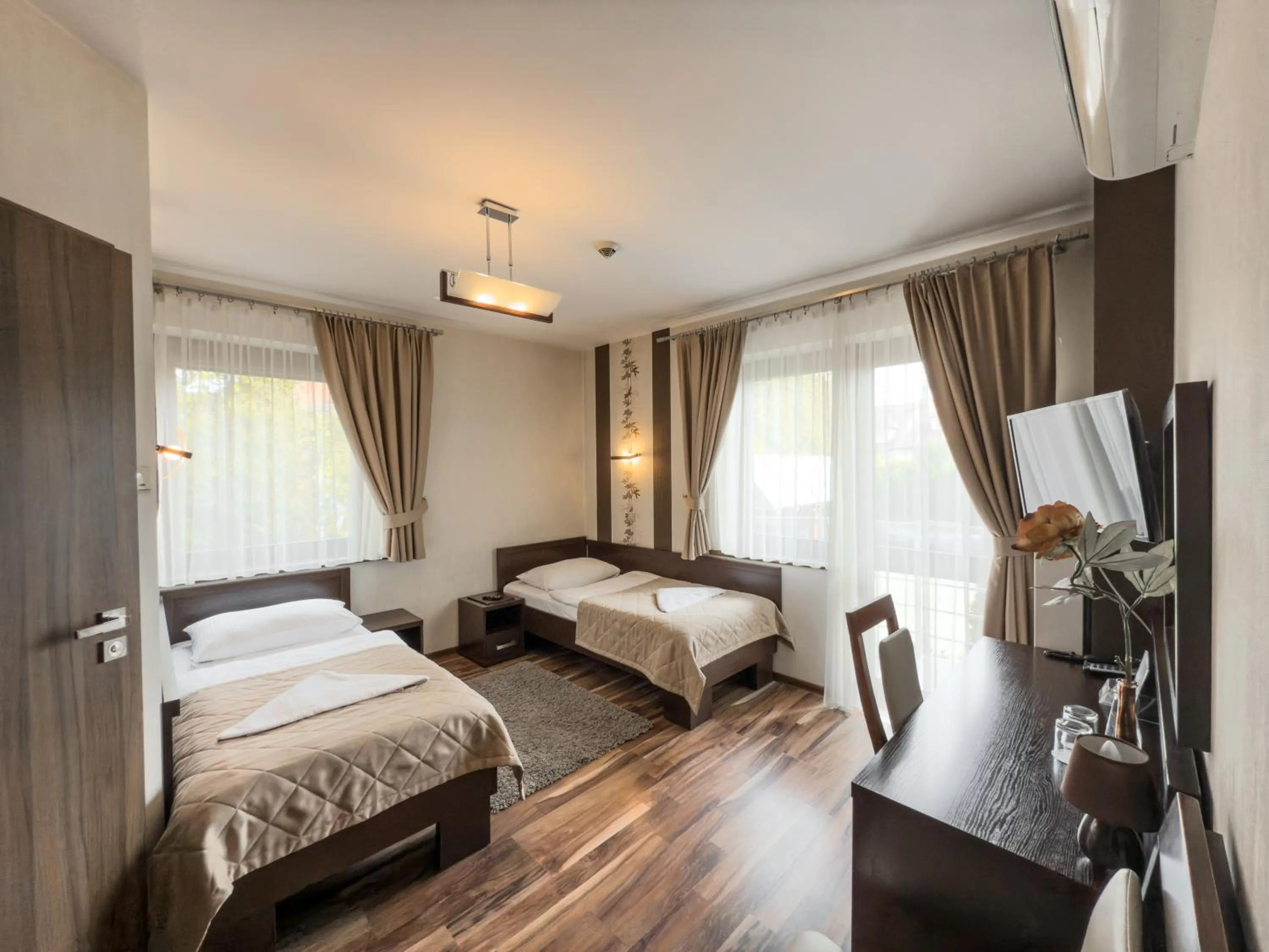 Bed in Hotel Mieszko