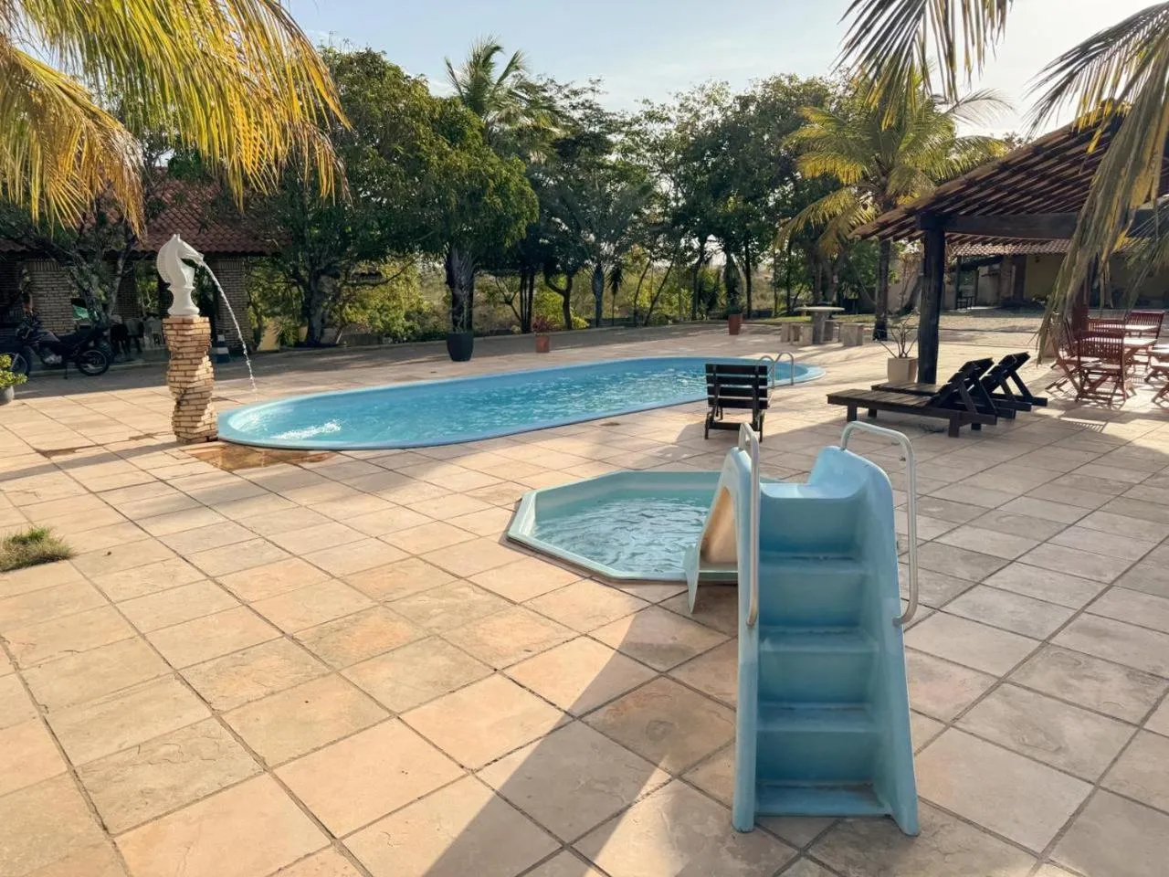 Pool view in Pousada do Rancho