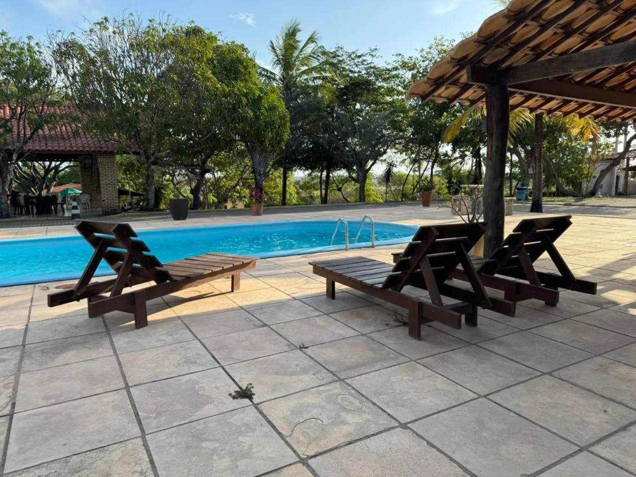 Pool view in Pousada do Rancho