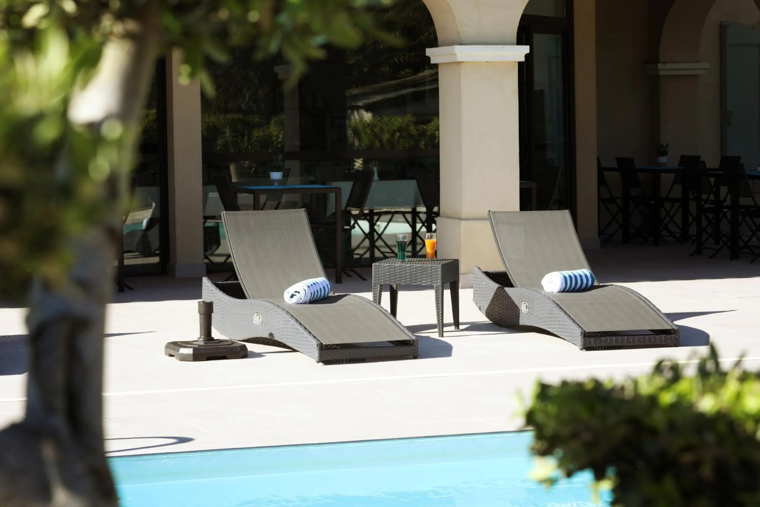 Pool view in Hôtel La Bastide Saint Martin
