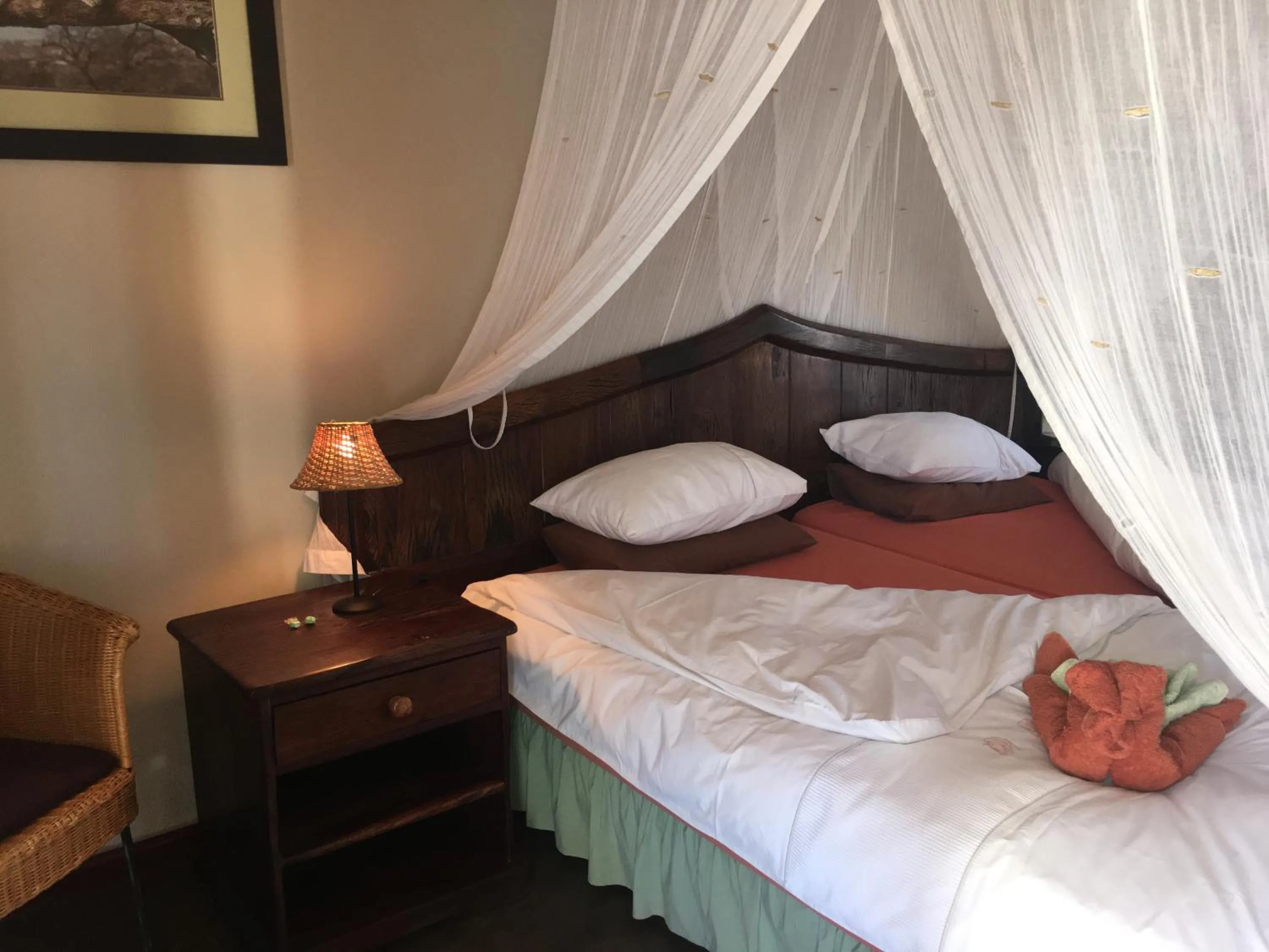 Decorative detail, Bed in Düsternbrook Guest Farm