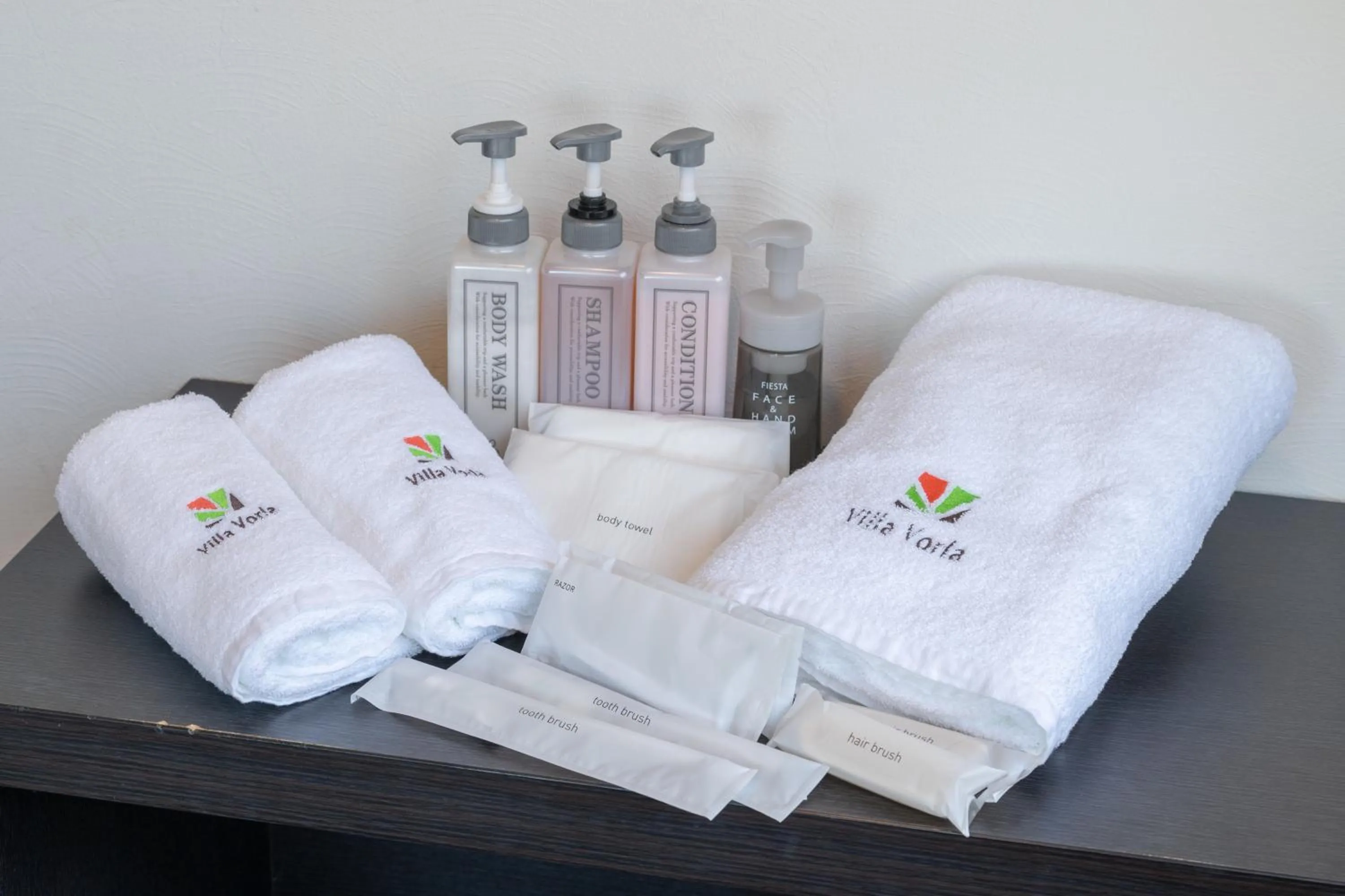 towels, Bed in Villa Vorla