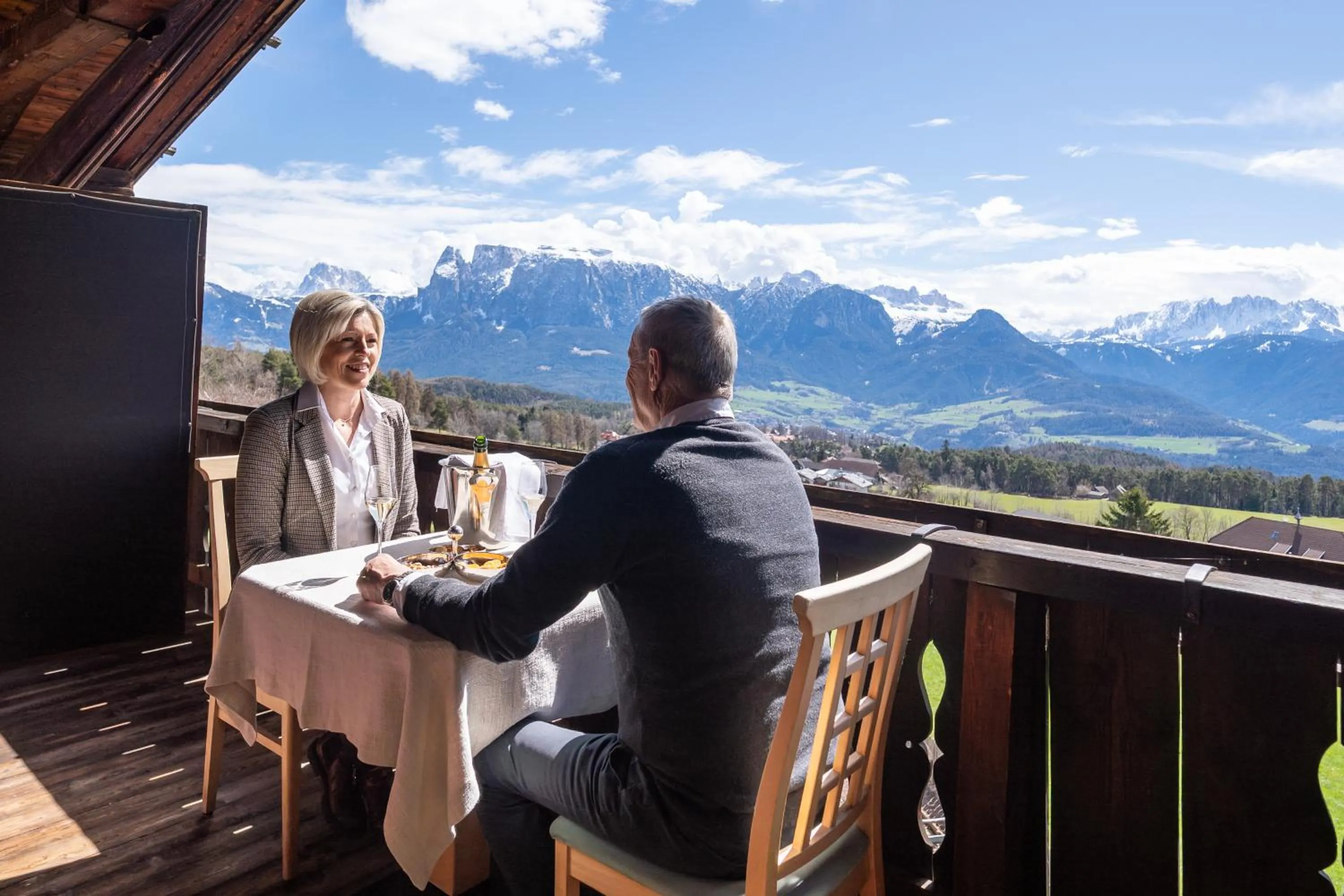 Balcony/Terrace in Hotel Ansitz Kematen ***S