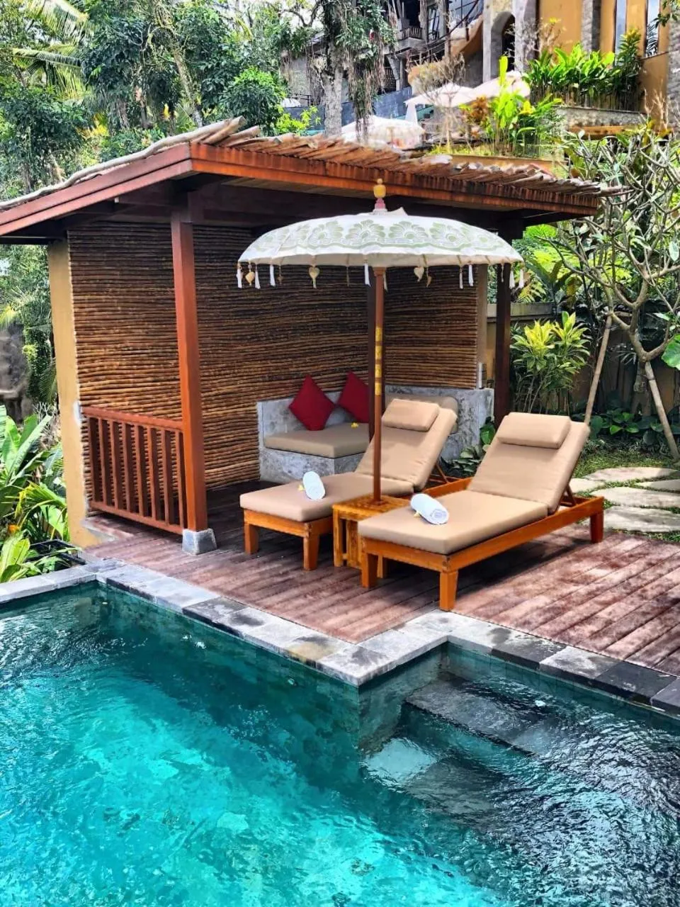 Patio in The Kayon Jungle Resort