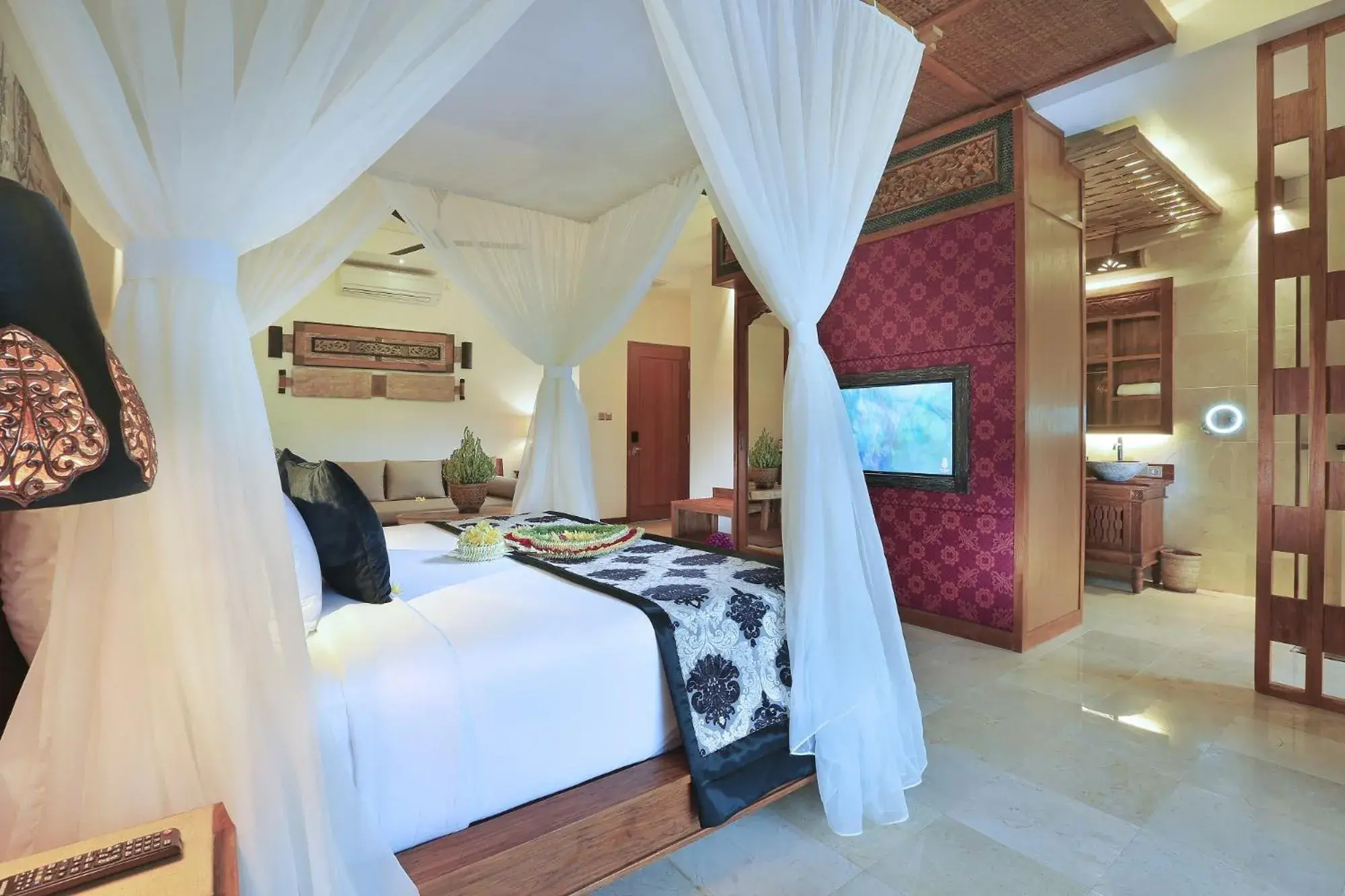 Bedroom, Bed in The Kayon Jungle Resort