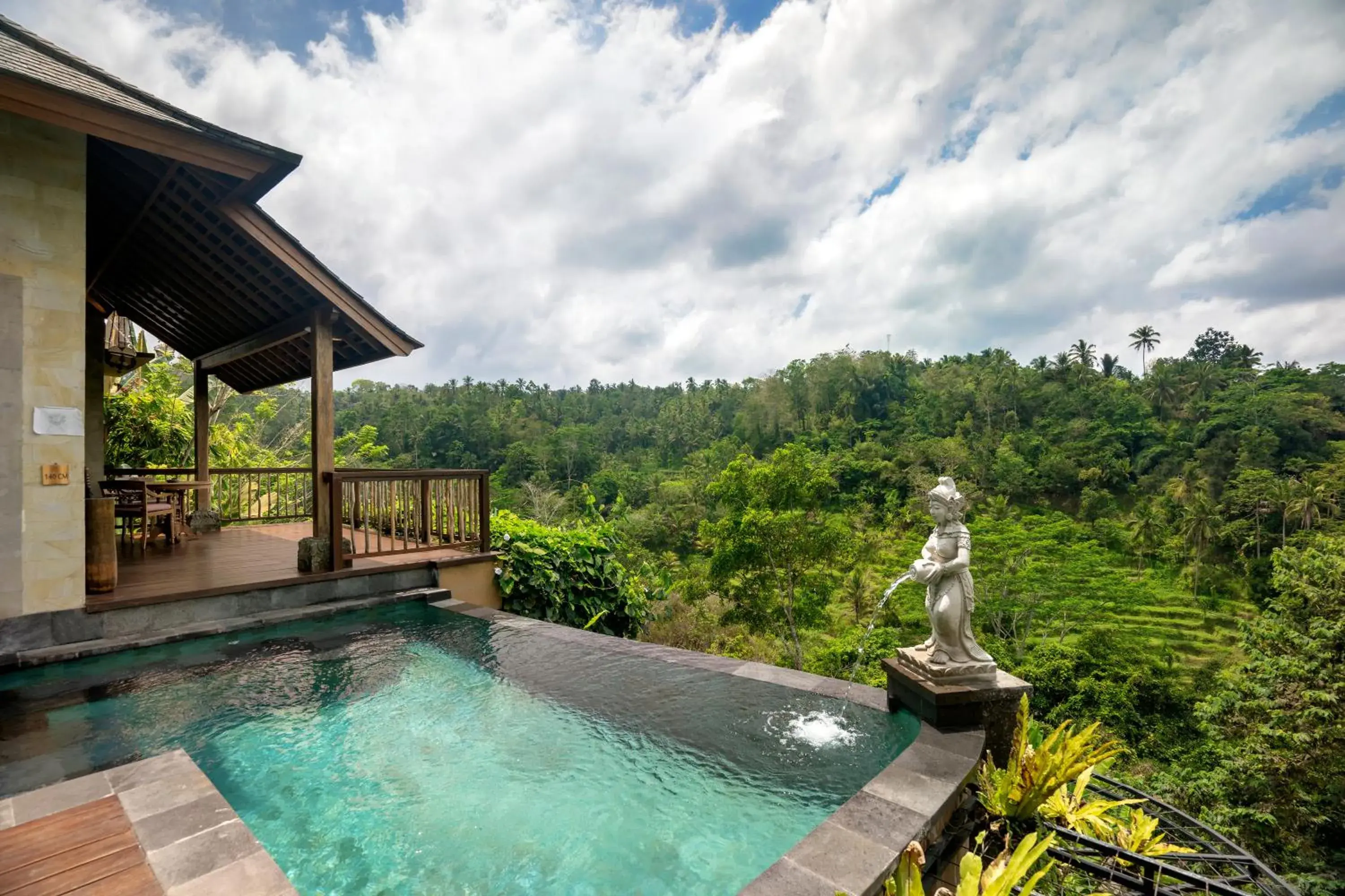 Mountain view, Swimming Pool in The Kayon Jungle Resort