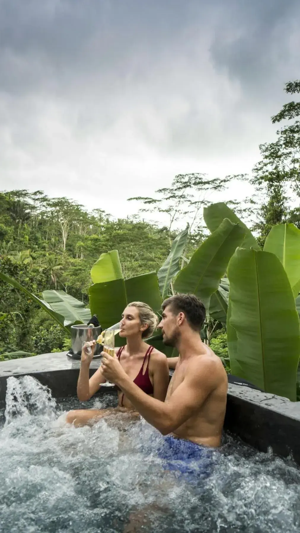 Hot Tub in The Kayon Jungle Resort