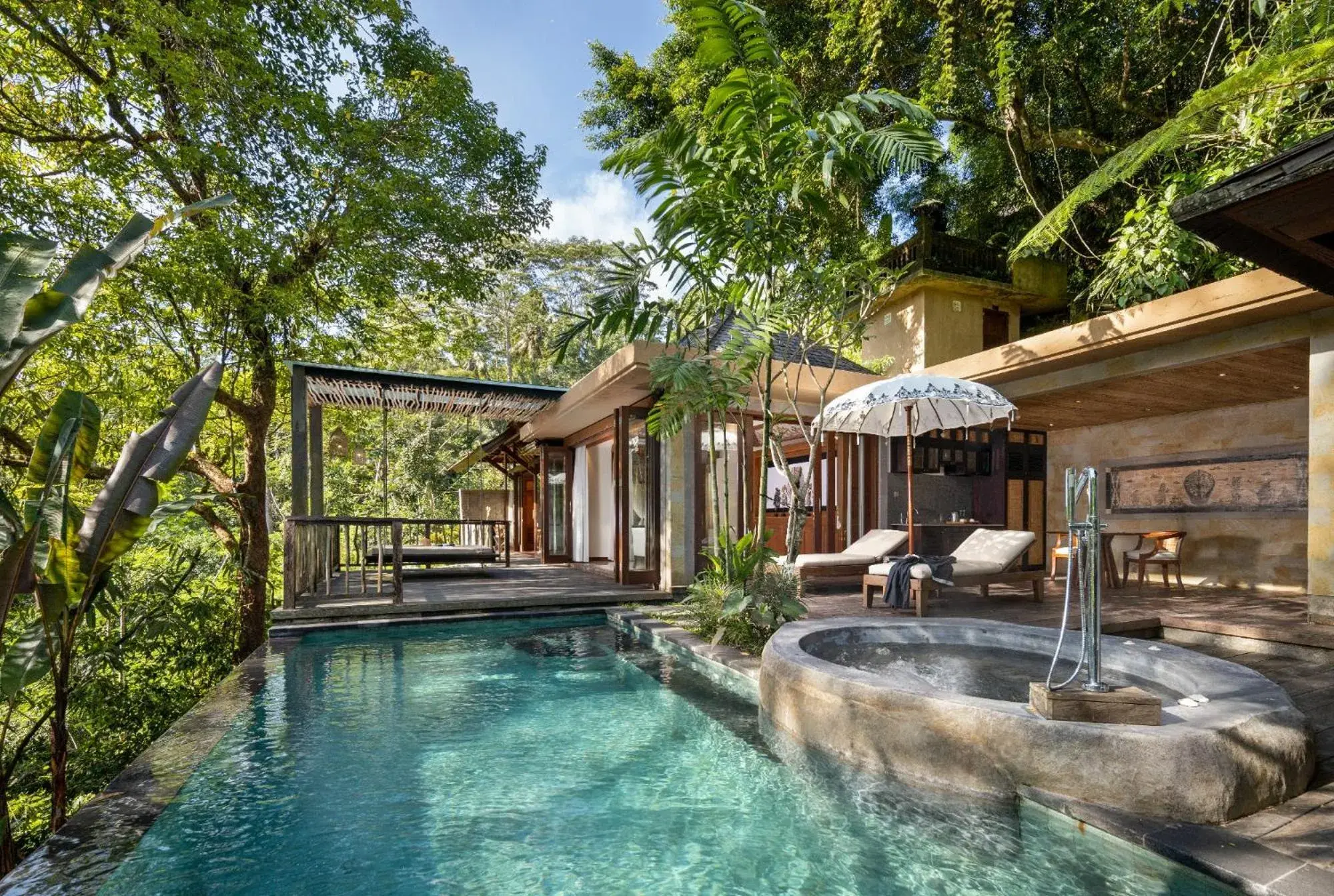 Swimming Pool in The Kayon Jungle Resort