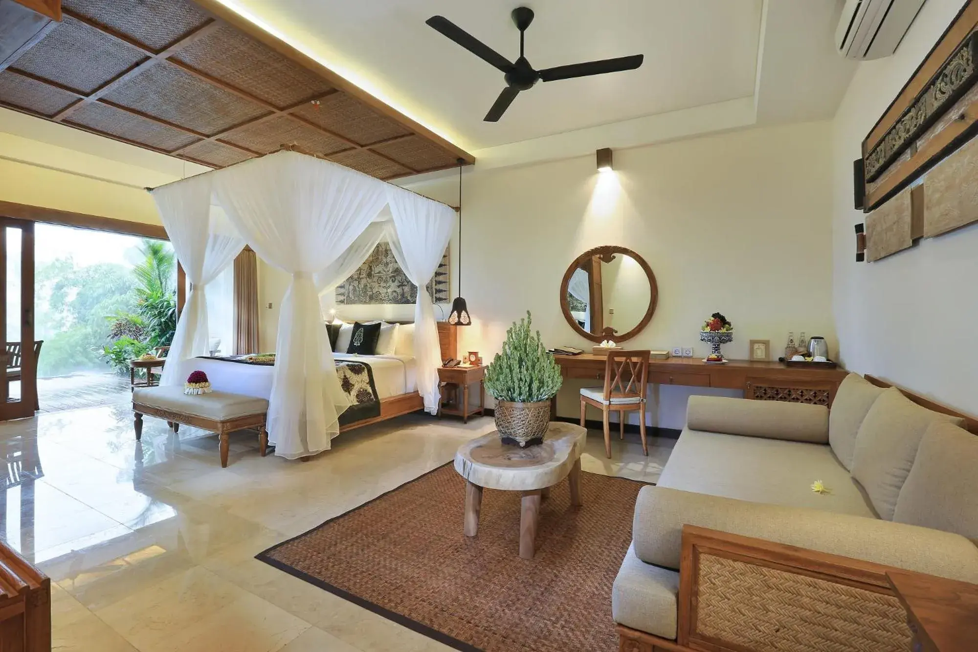 Bedroom, Seating Area in The Kayon Jungle Resort