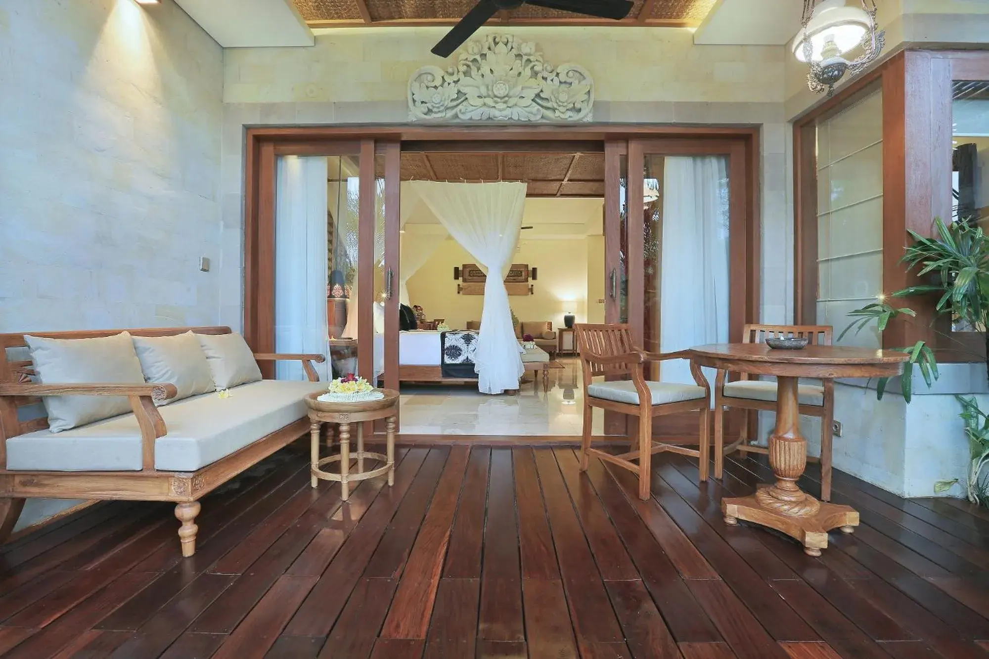 Balcony/Terrace, Seating Area in The Kayon Jungle Resort