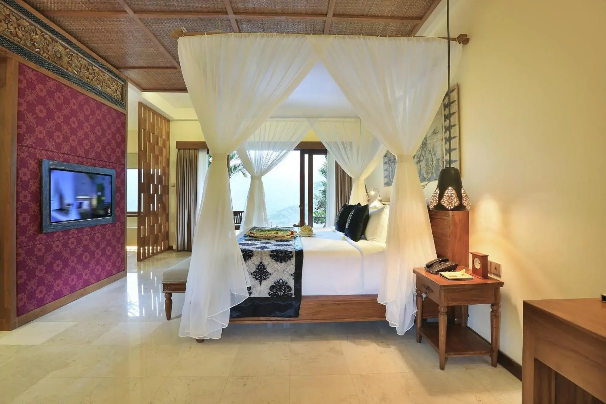 Bedroom, Bed in The Kayon Jungle Resort