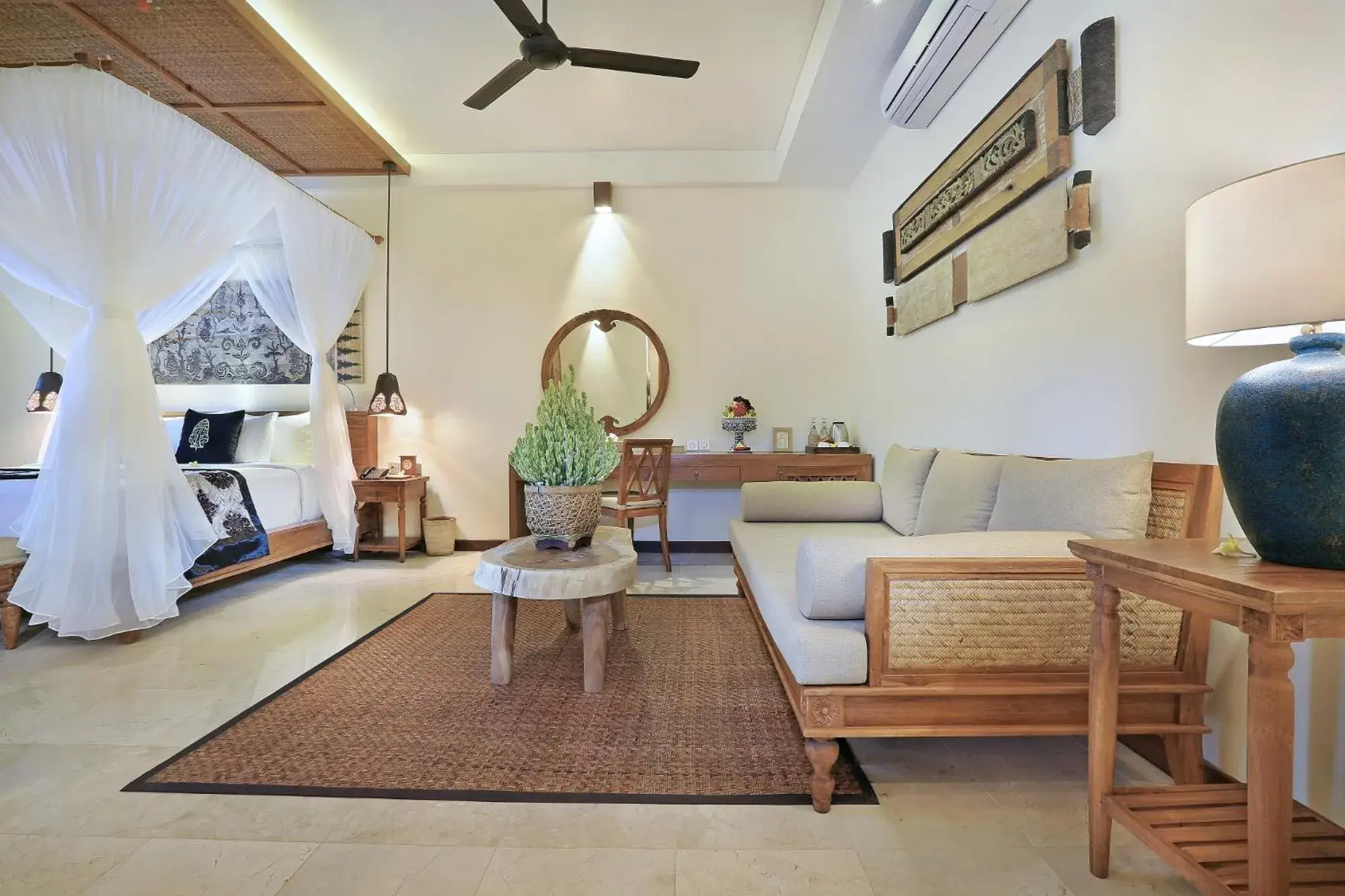 Bedroom, Seating Area in The Kayon Jungle Resort