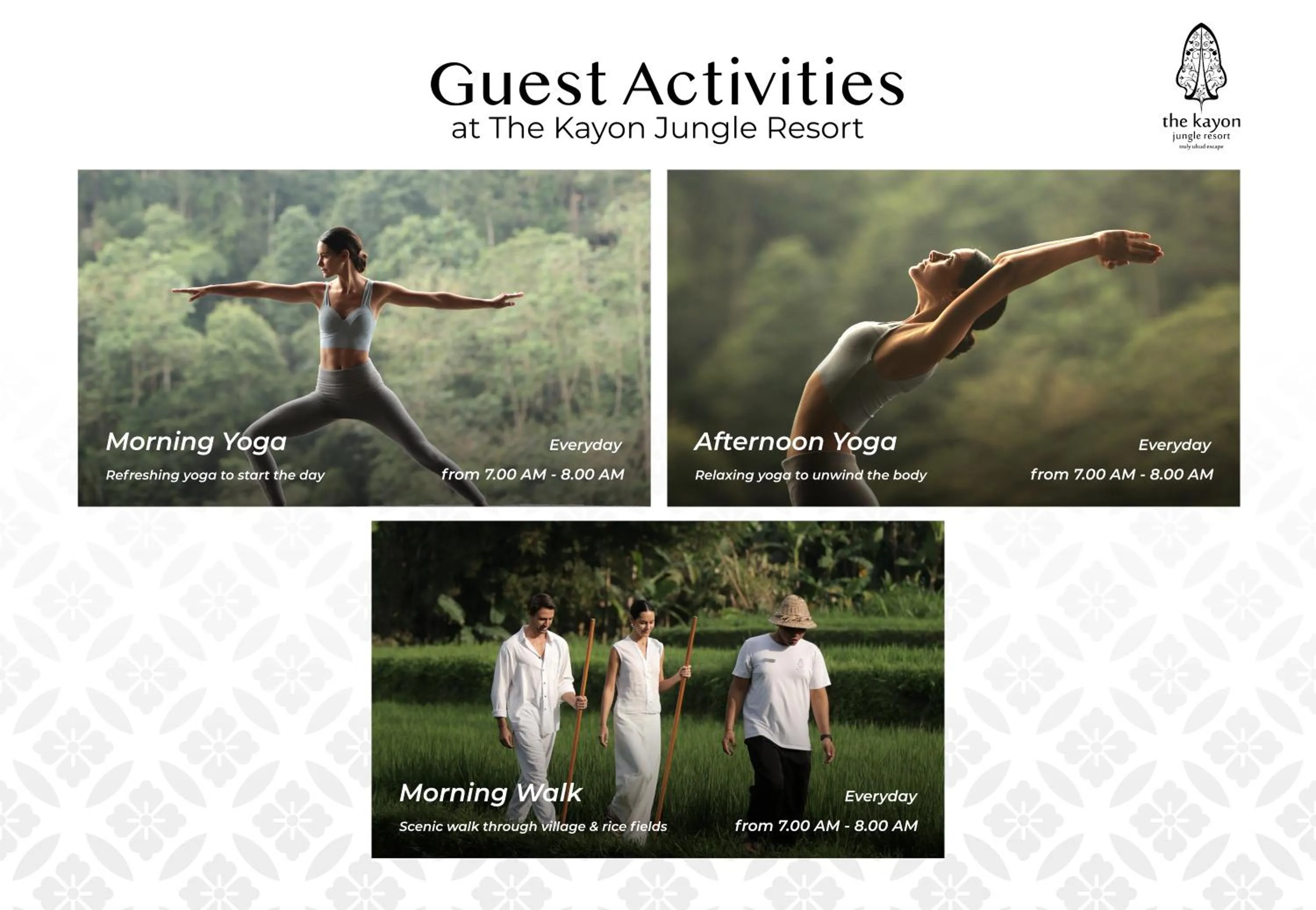 Activities in The Kayon Jungle Resort