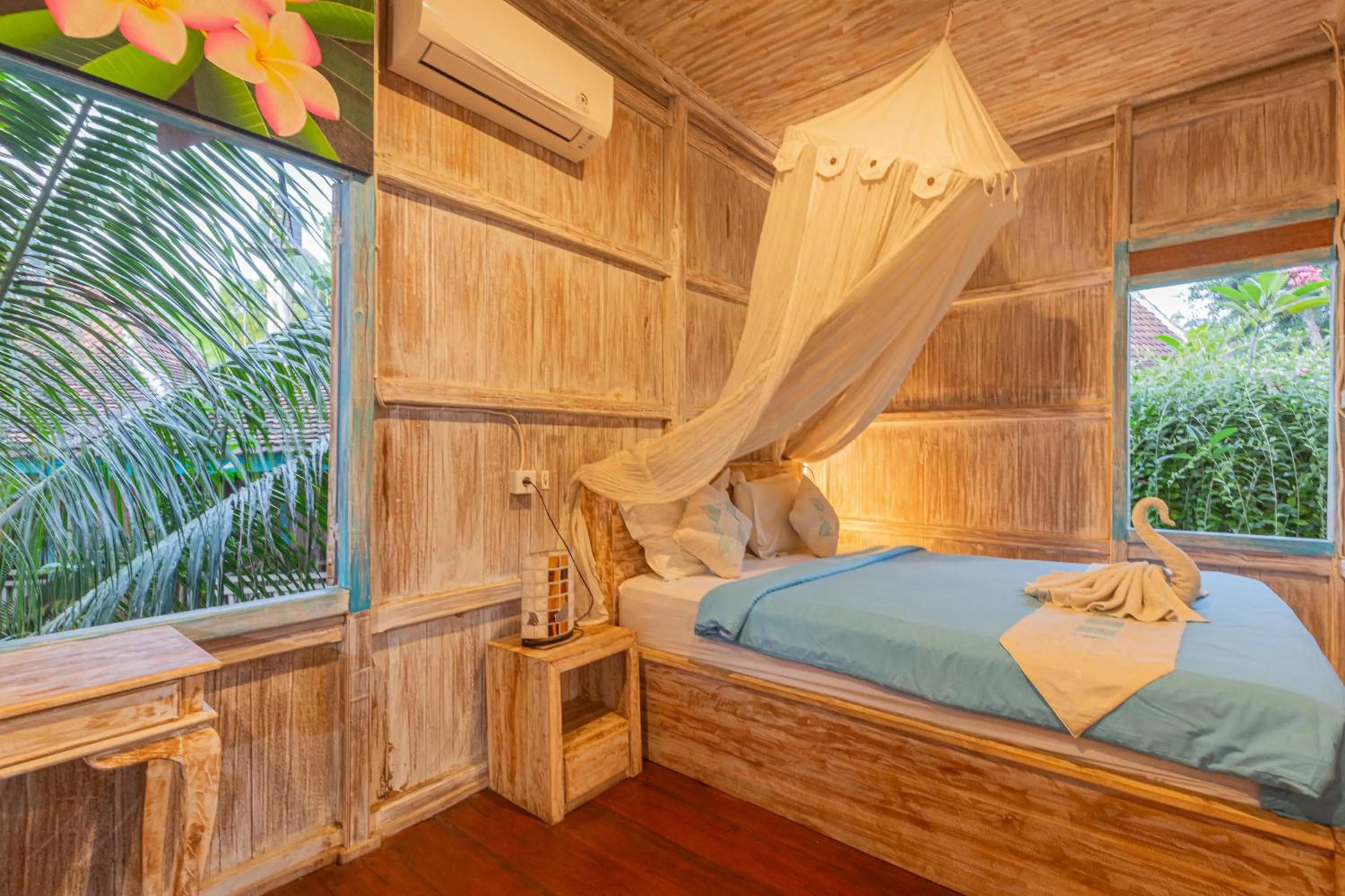 Bed in Golden Hill Cottage Nusa Penida