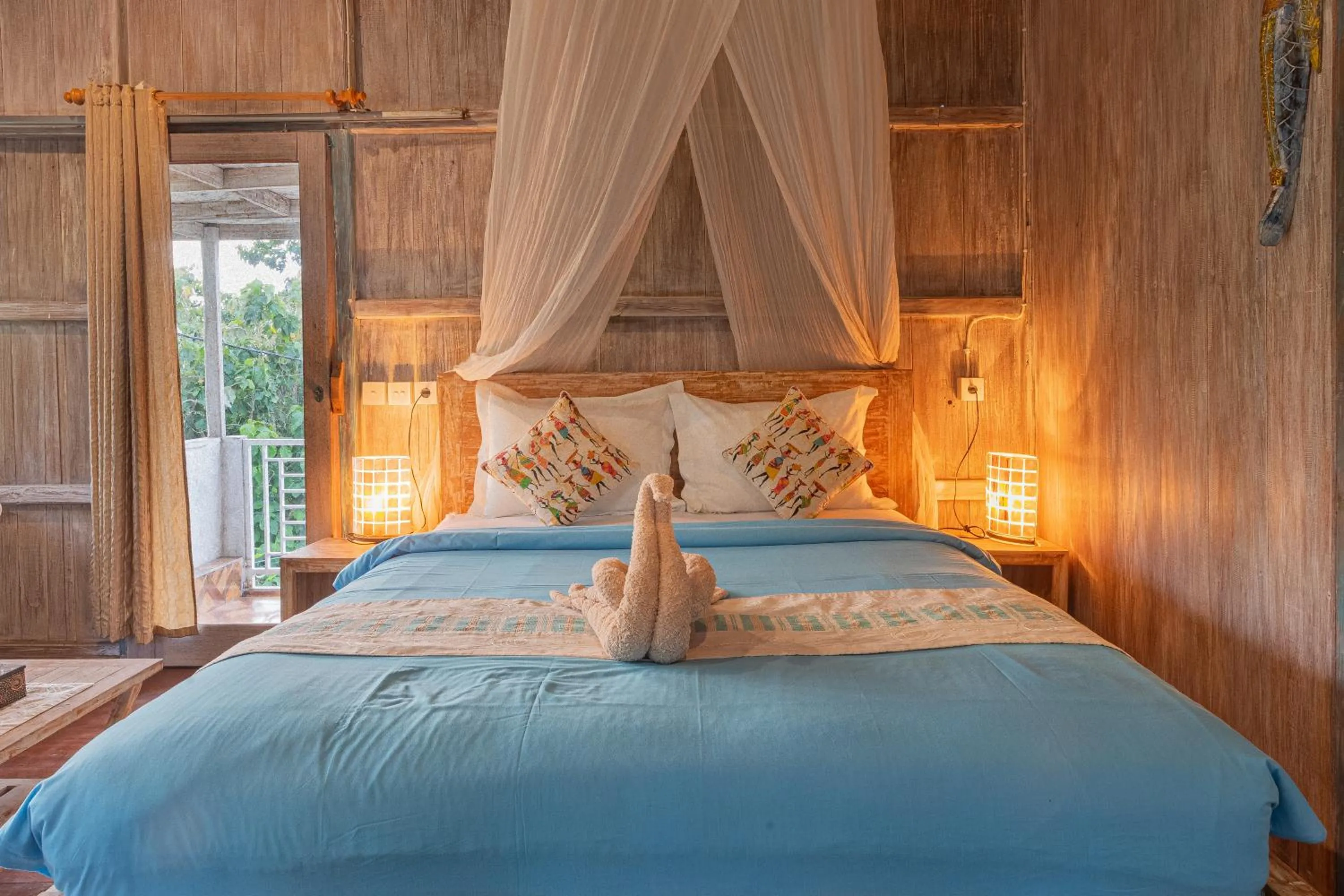 Bed in Golden Hill Cottage Nusa Penida