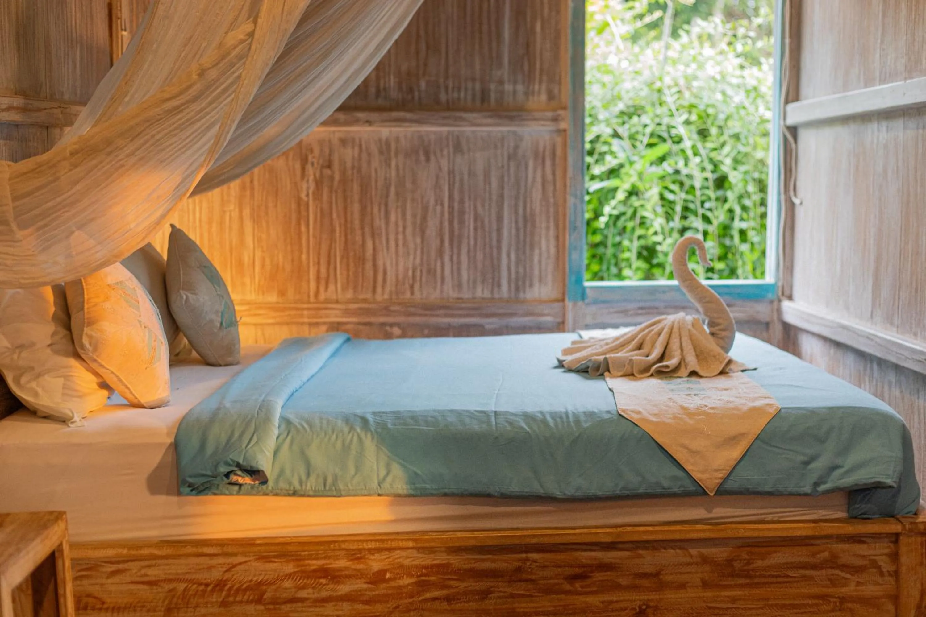 Bed in Golden Hill Cottage Nusa Penida