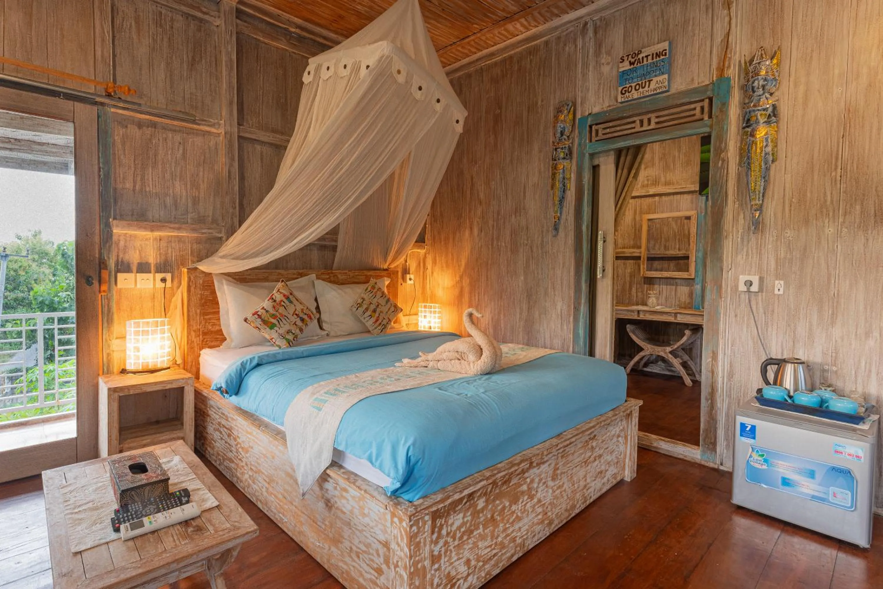 Bed in Golden Hill Cottage Nusa Penida