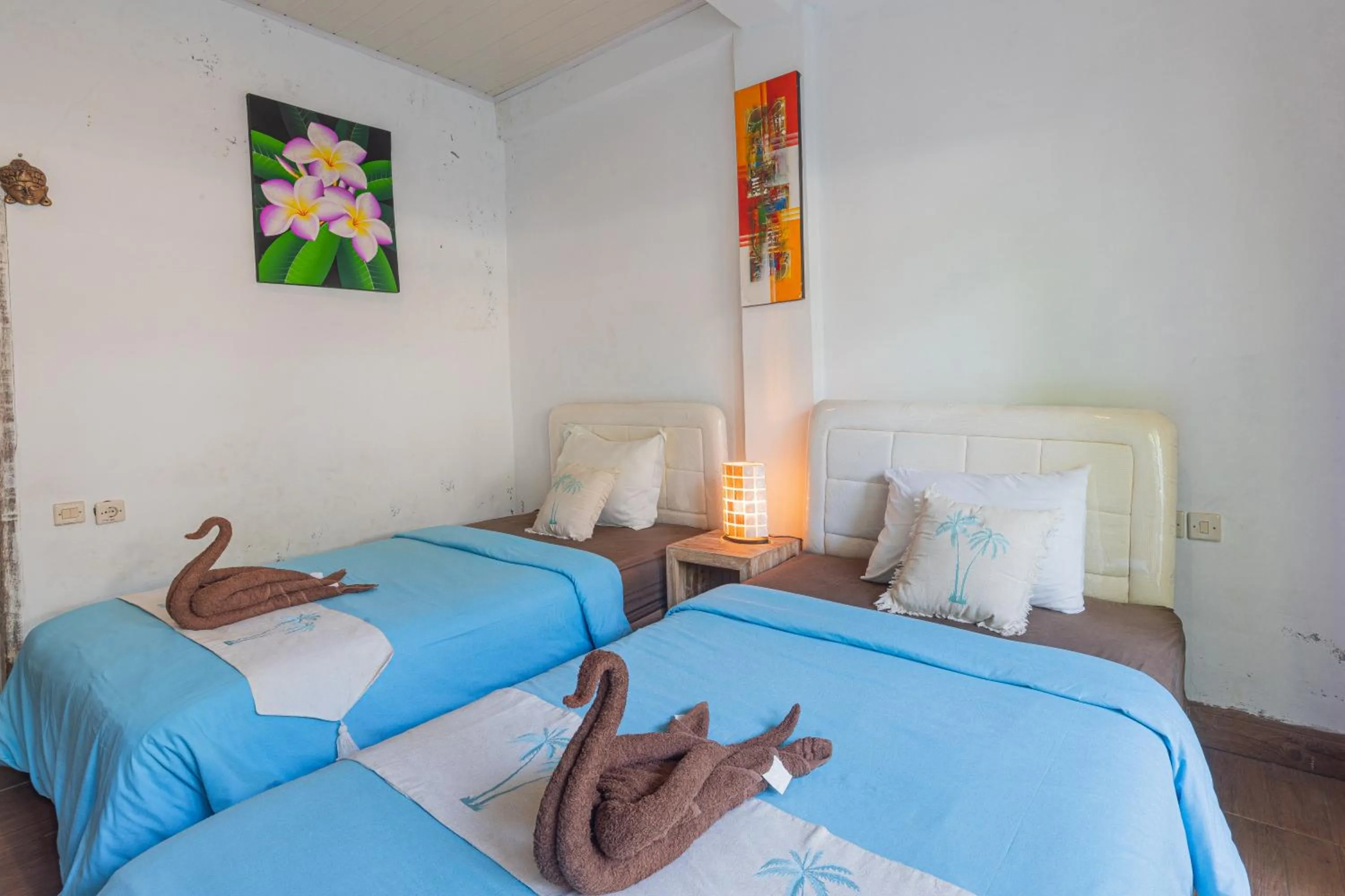 Bed in Golden Hill Cottage Nusa Penida