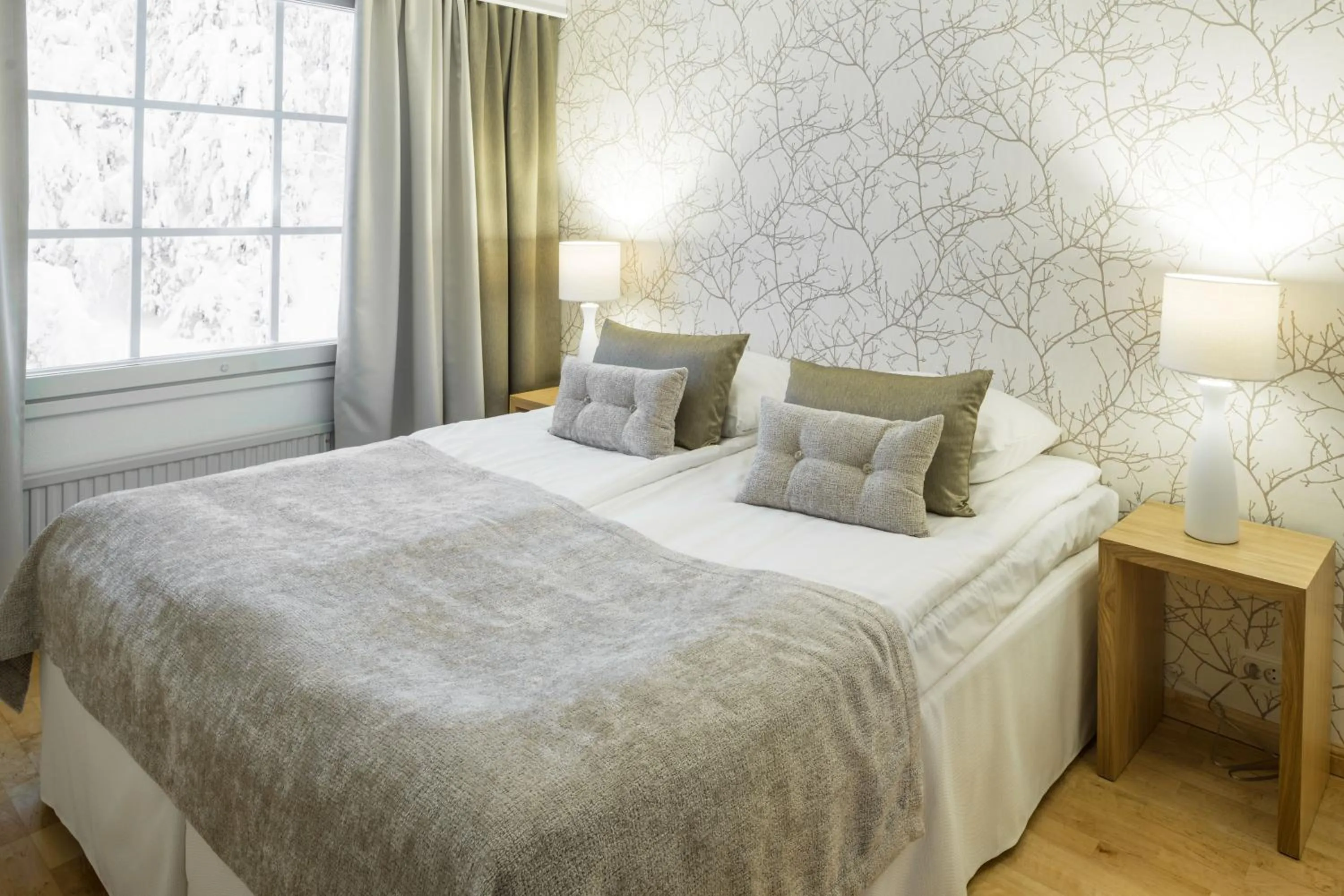 Bed in Lapland Hotels Bear´s Lodge