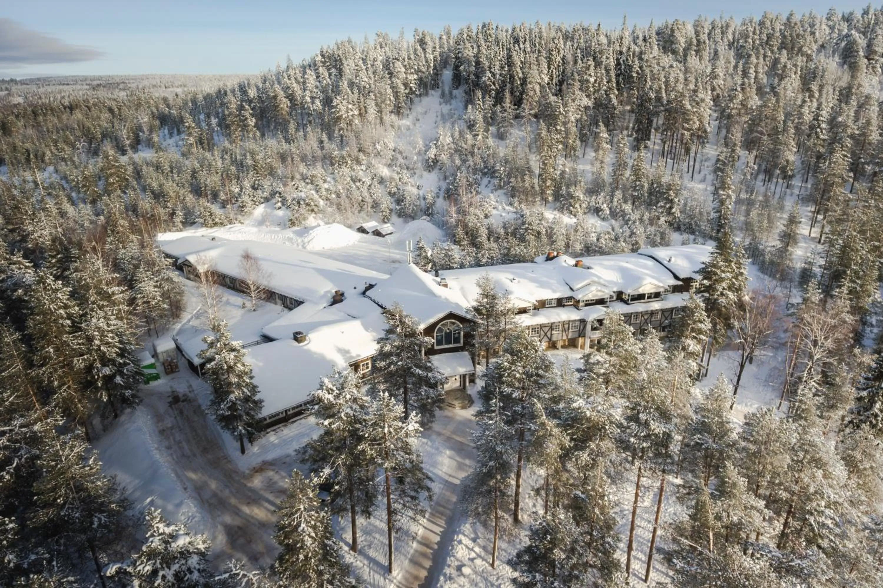 Bird's eye view in Lapland Hotels Bear´s Lodge