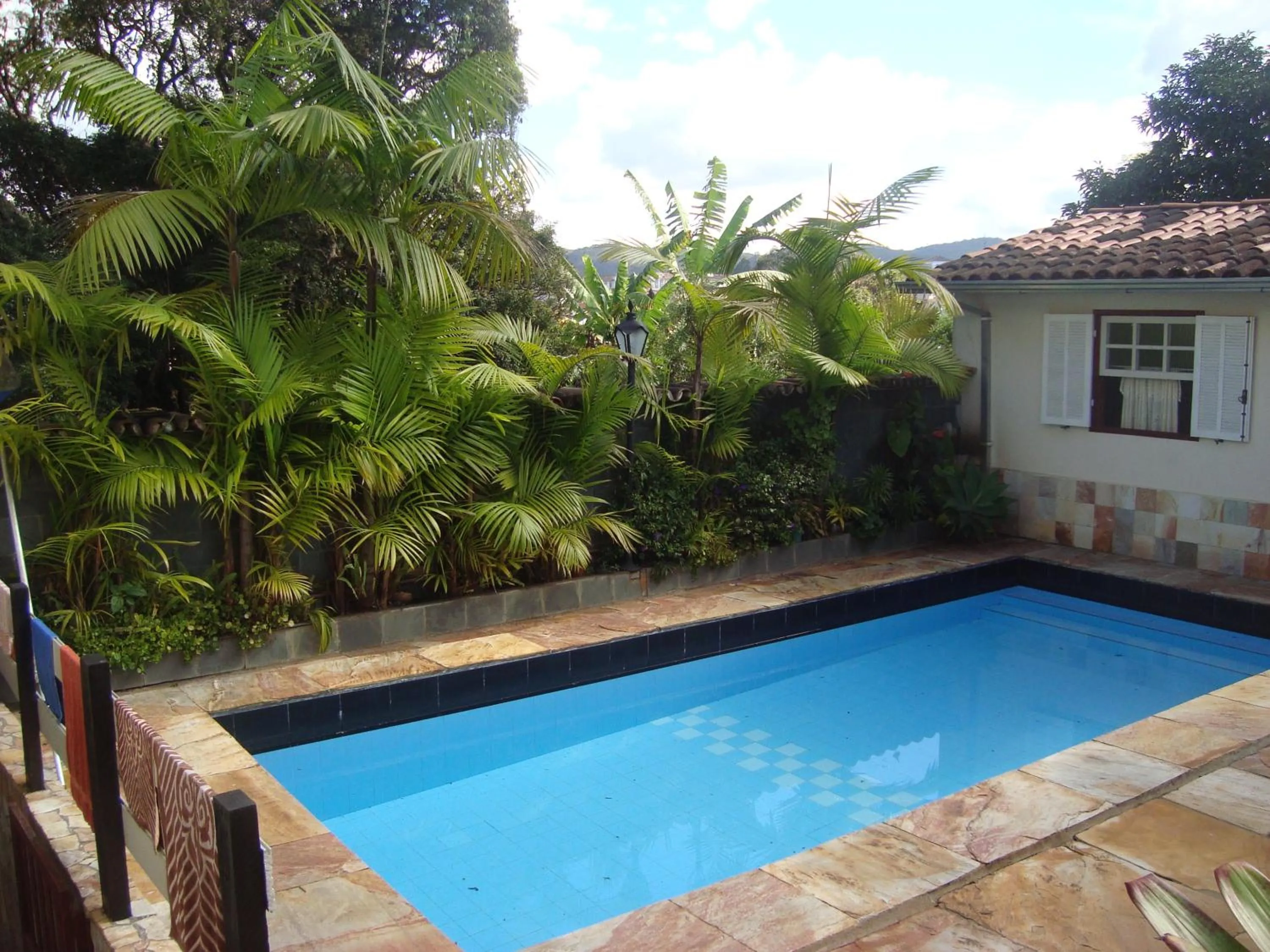 Pool view in Pousada Dona Denis