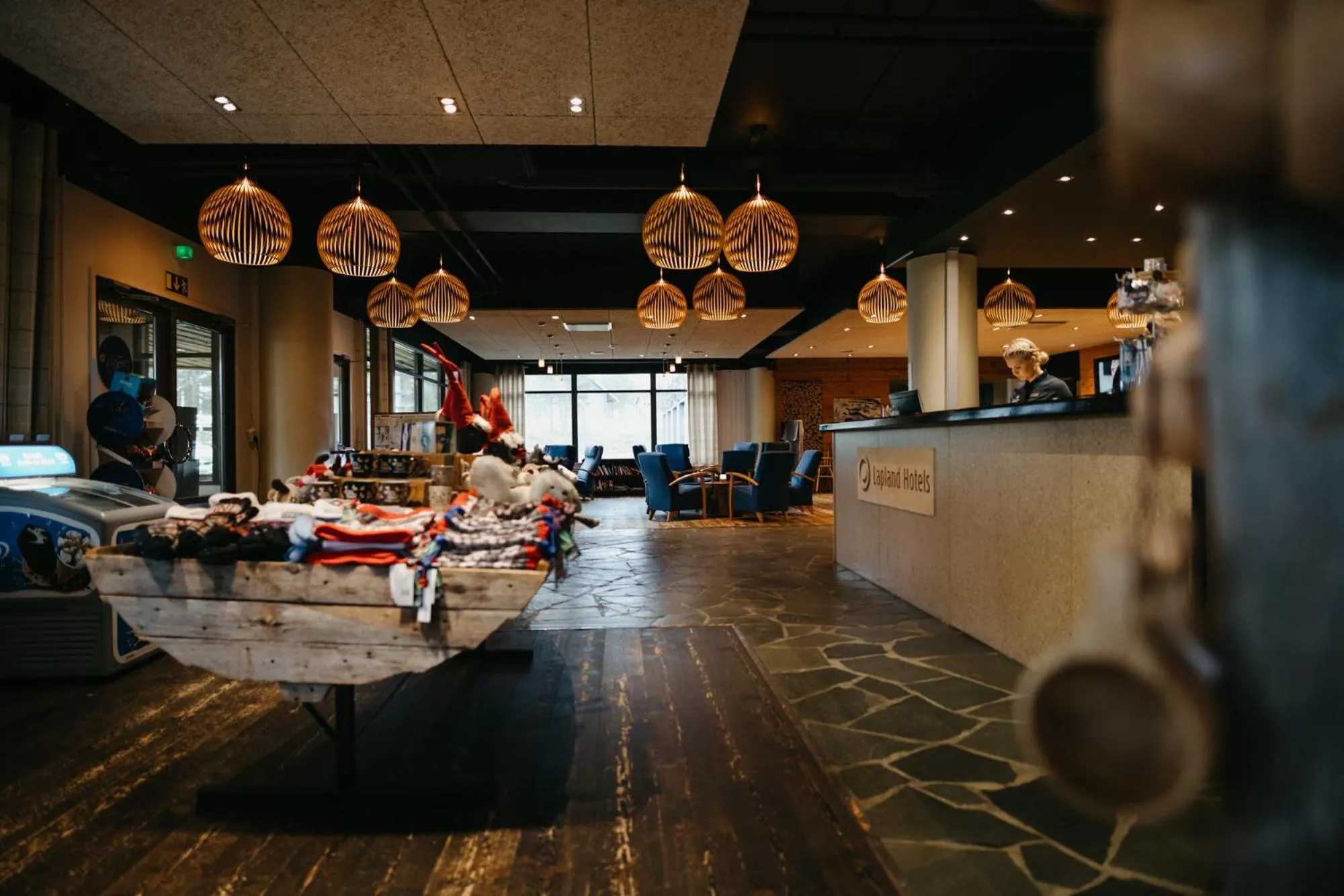 Lobby or reception in Lapland Hotels Ylläskaltio