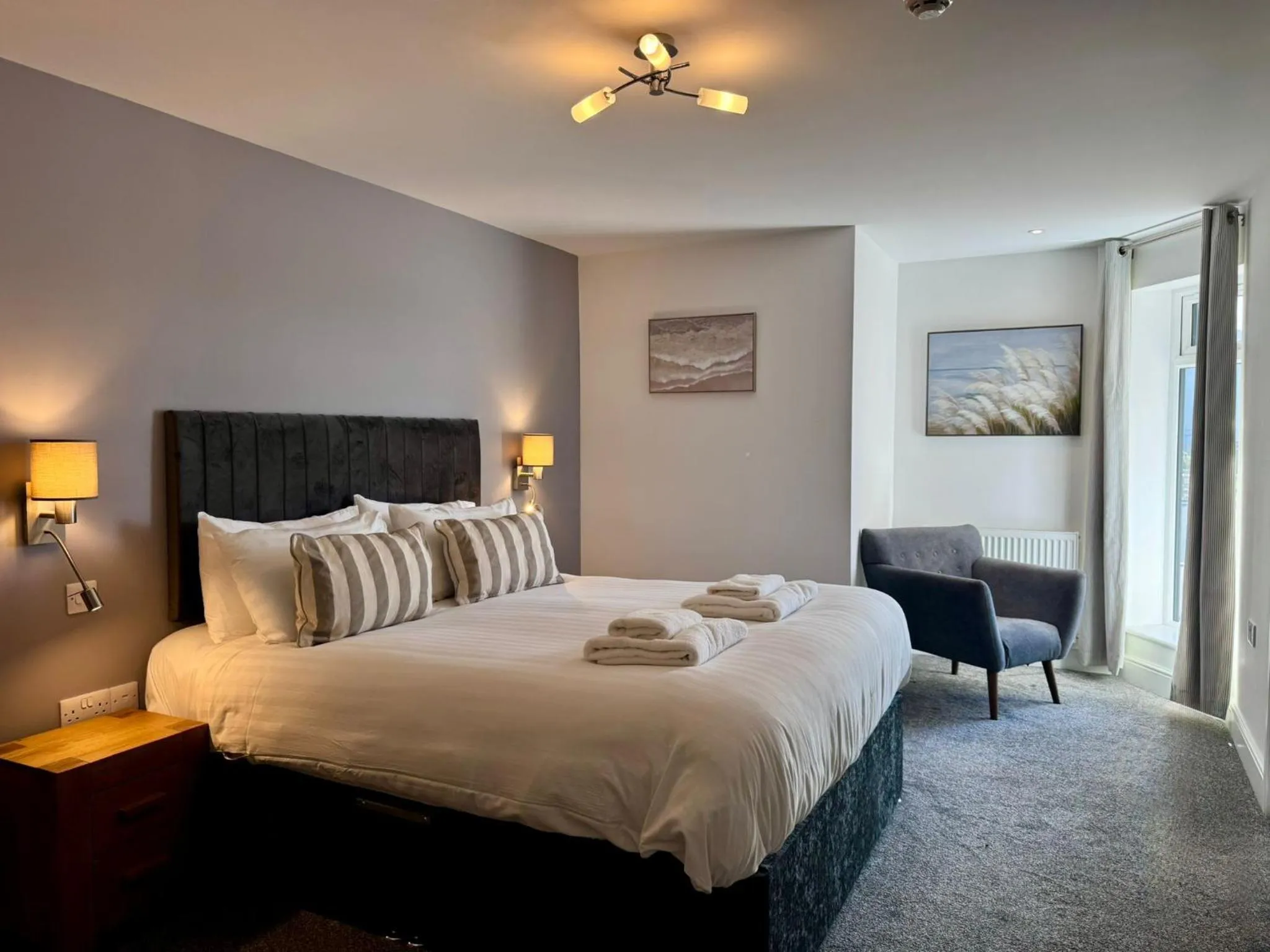 Bedroom, Bed in Gwbert Hotel