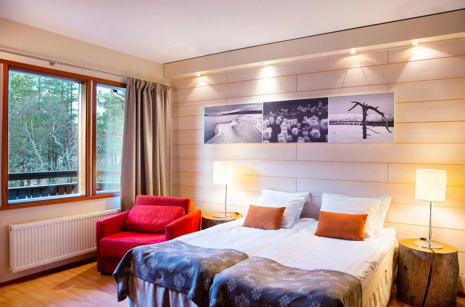 Bedroom, Bed in Lapland Hotels Riekonlinna Bedroom, Bed in Lapland Hotels Riekonlinna