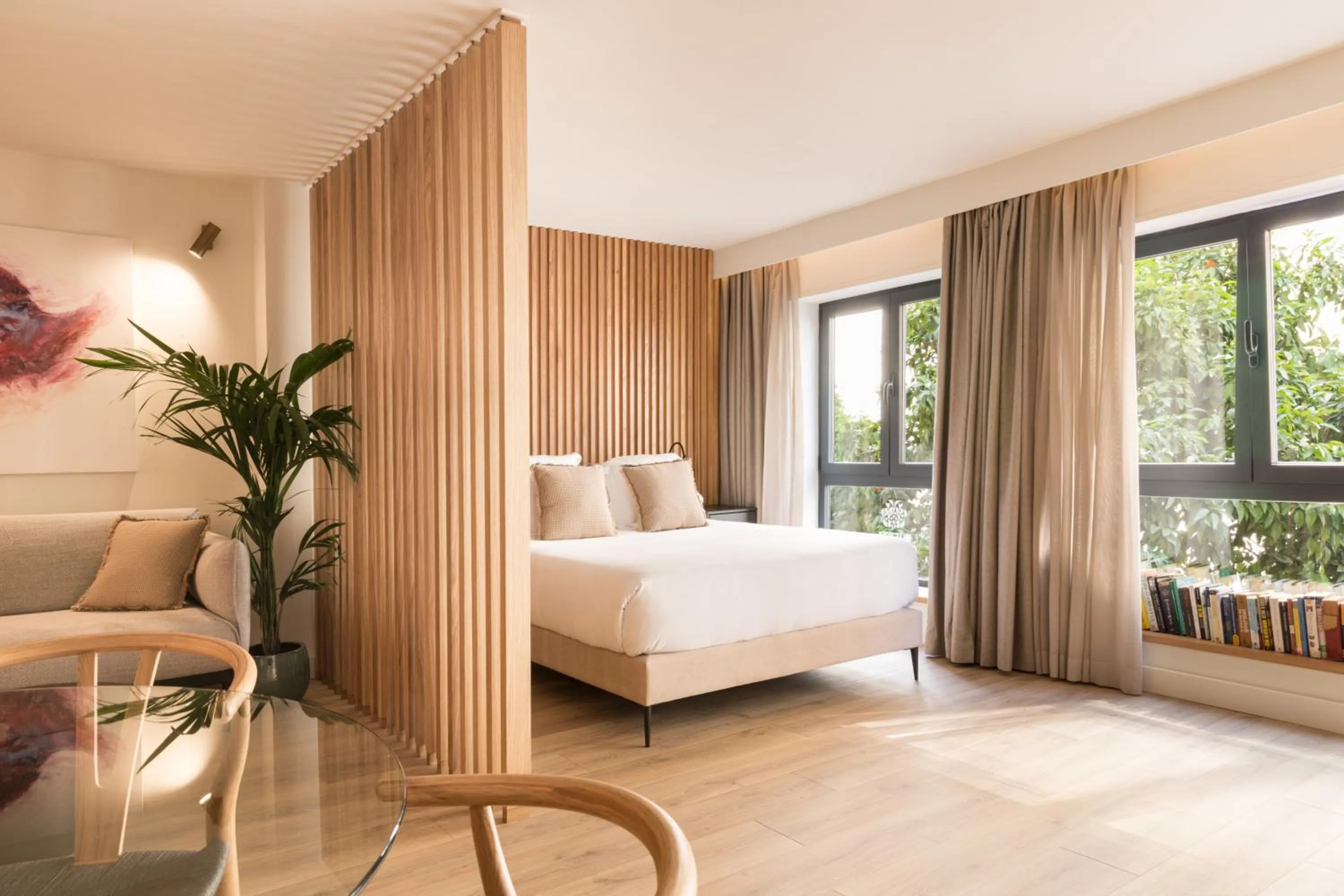 Bed in Puerta Catedral Suites