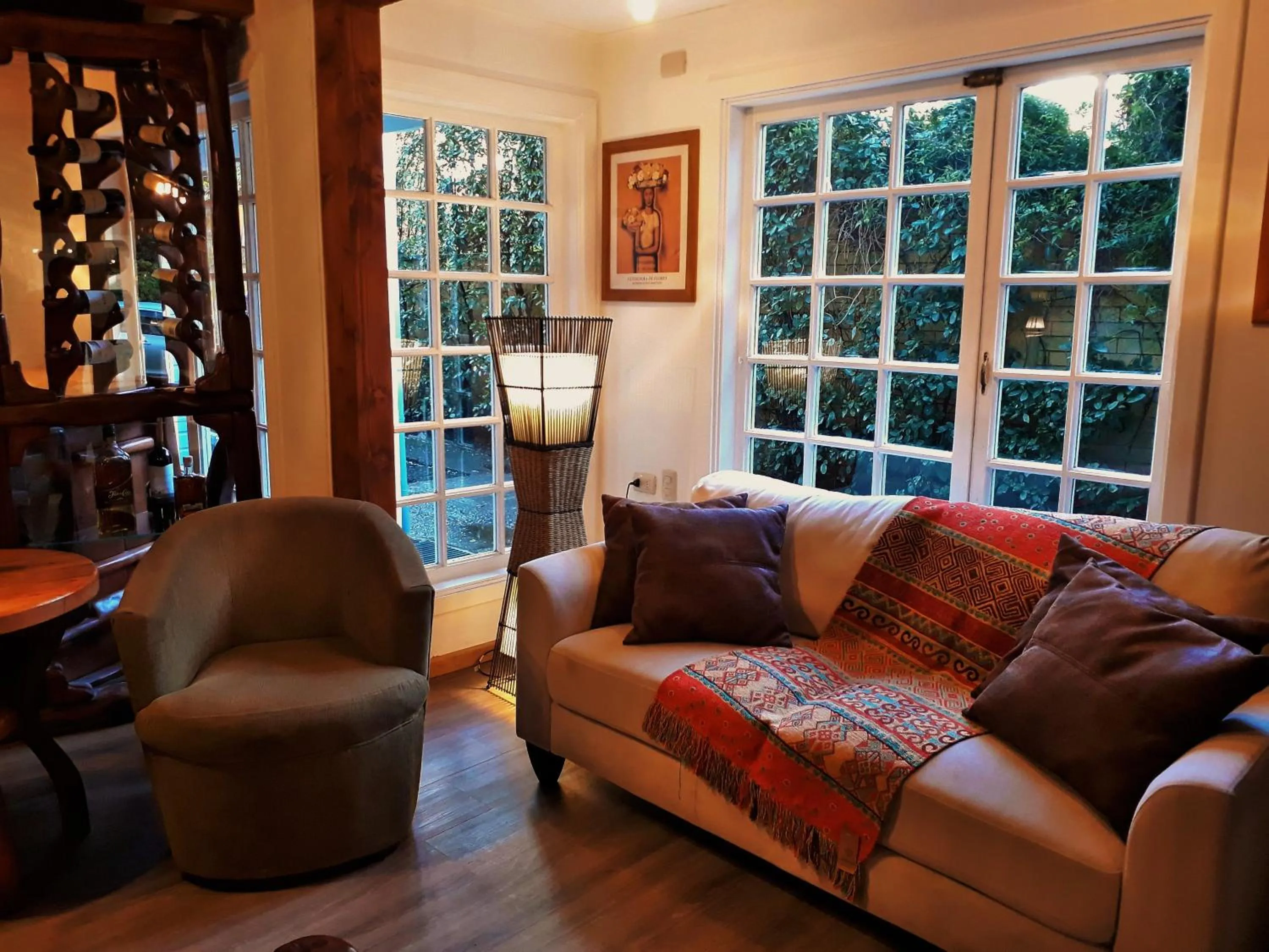 Seating area in Hotel Geronimo