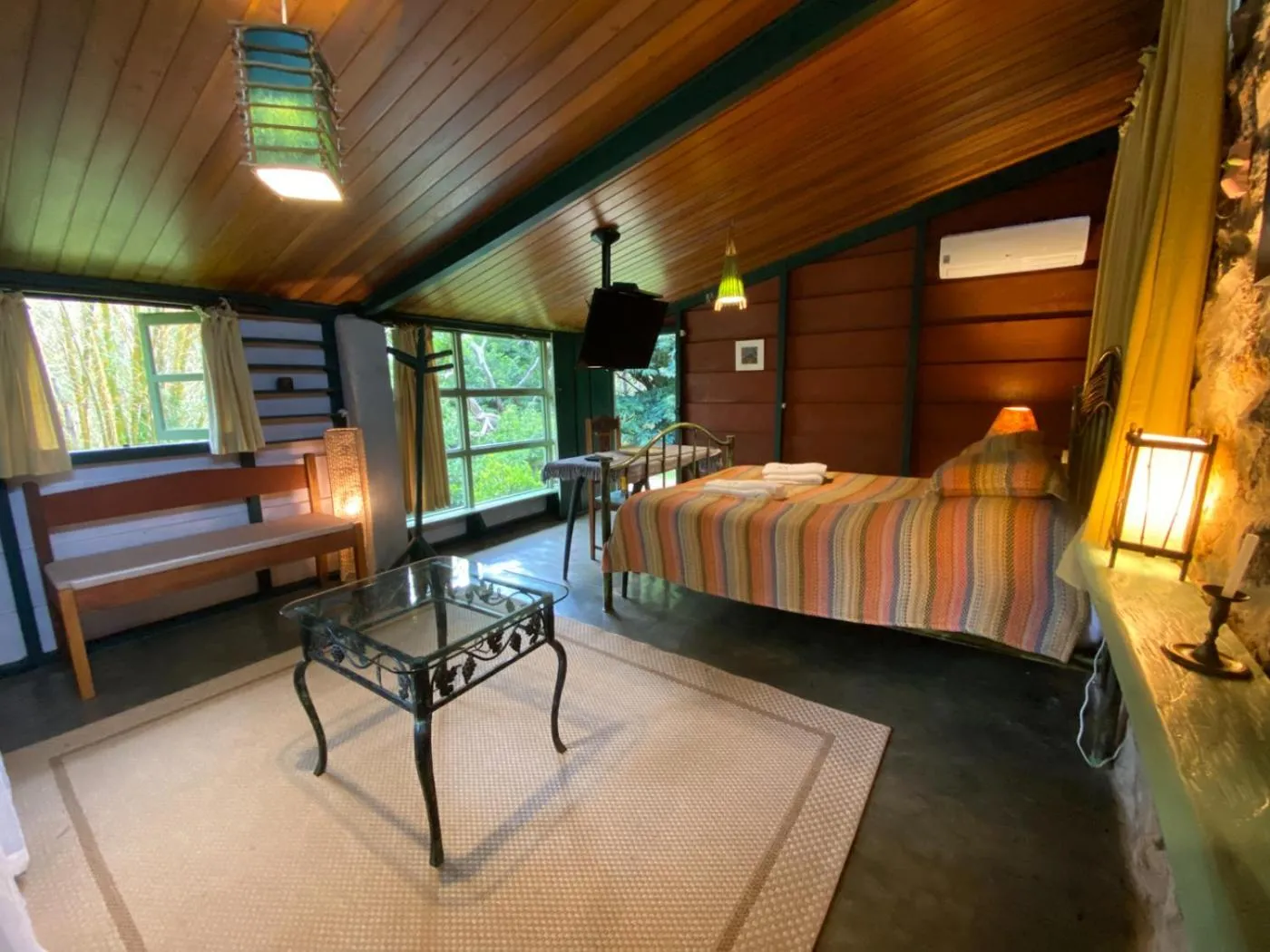 Bed in Pousada dos Anjos