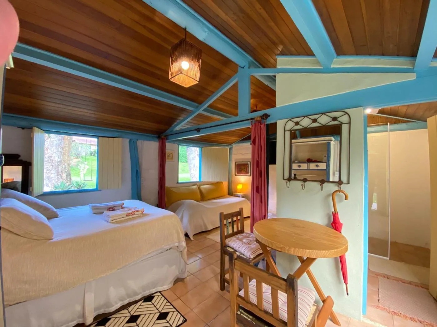 Bed in Pousada dos Anjos