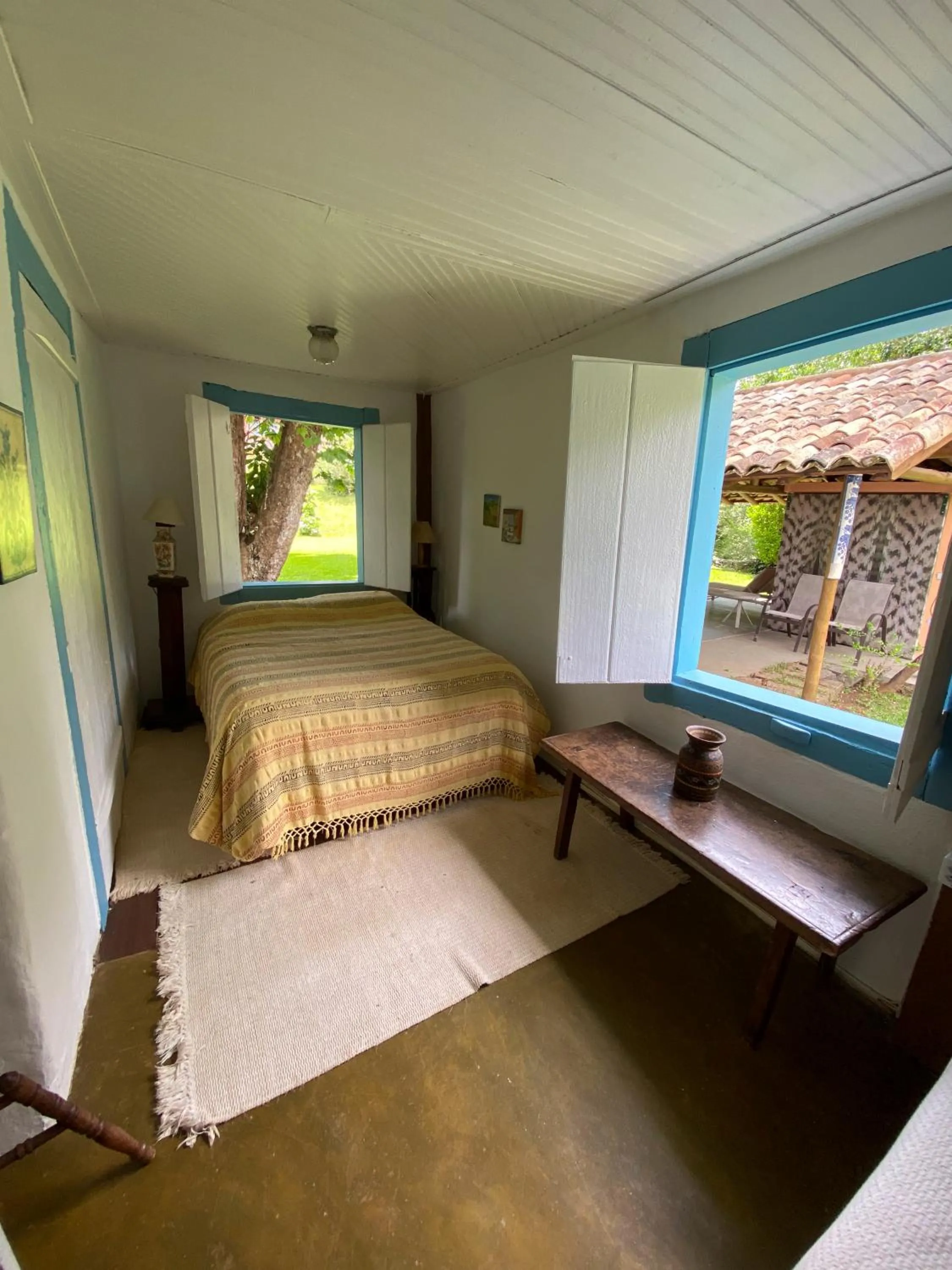 Bed in Pousada dos Anjos