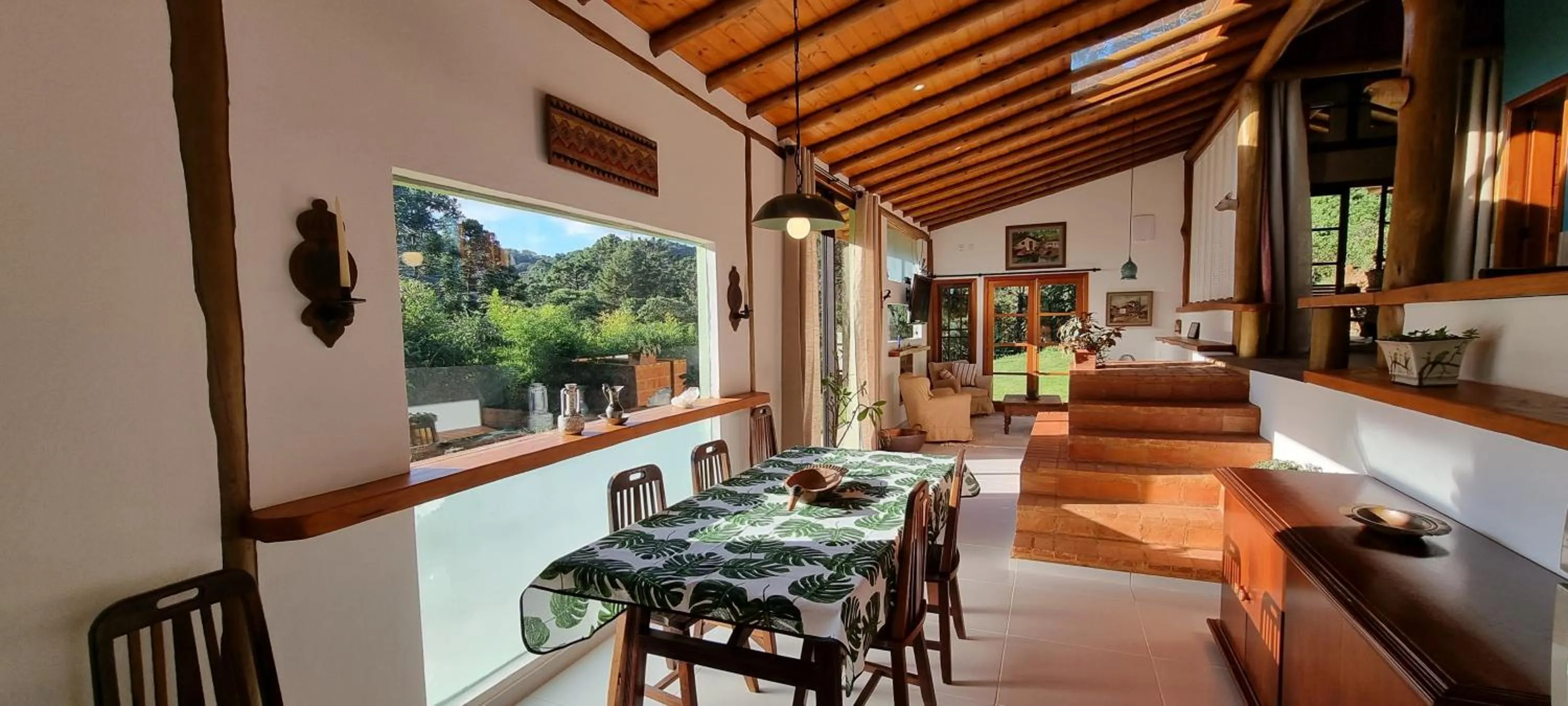 Seating area in Pousada dos Anjos