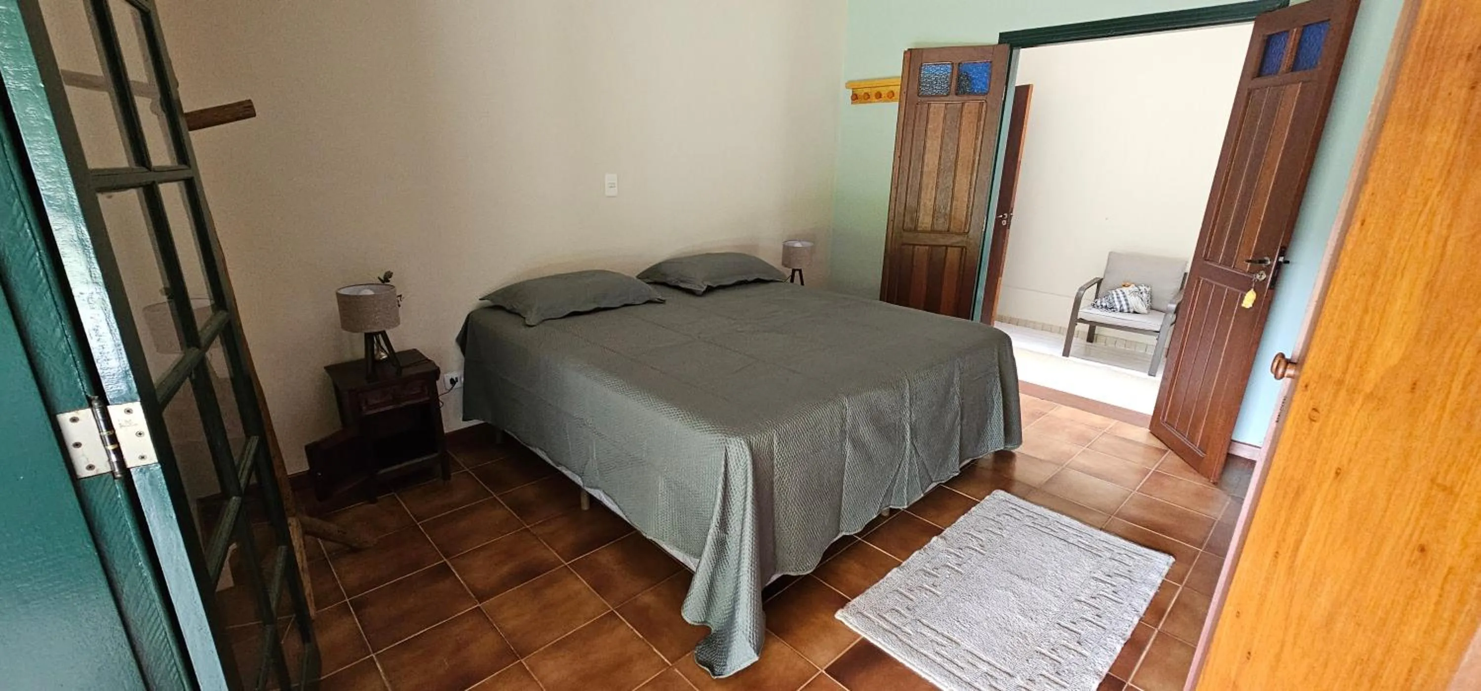 Bed in Pousada dos Anjos