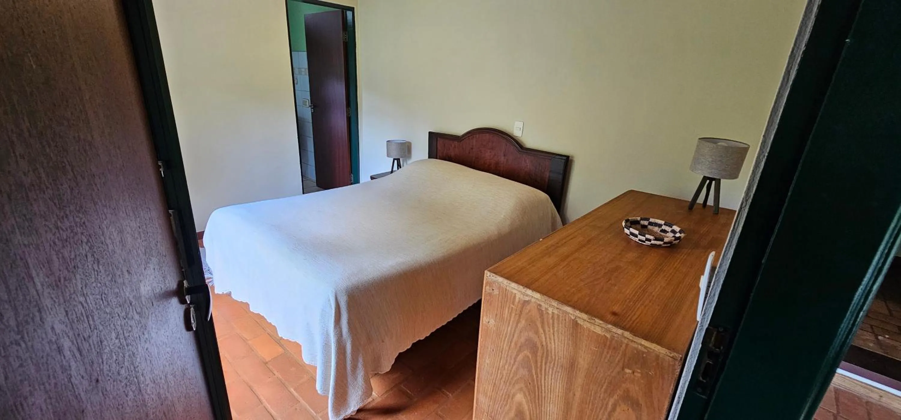 Bed in Pousada dos Anjos
