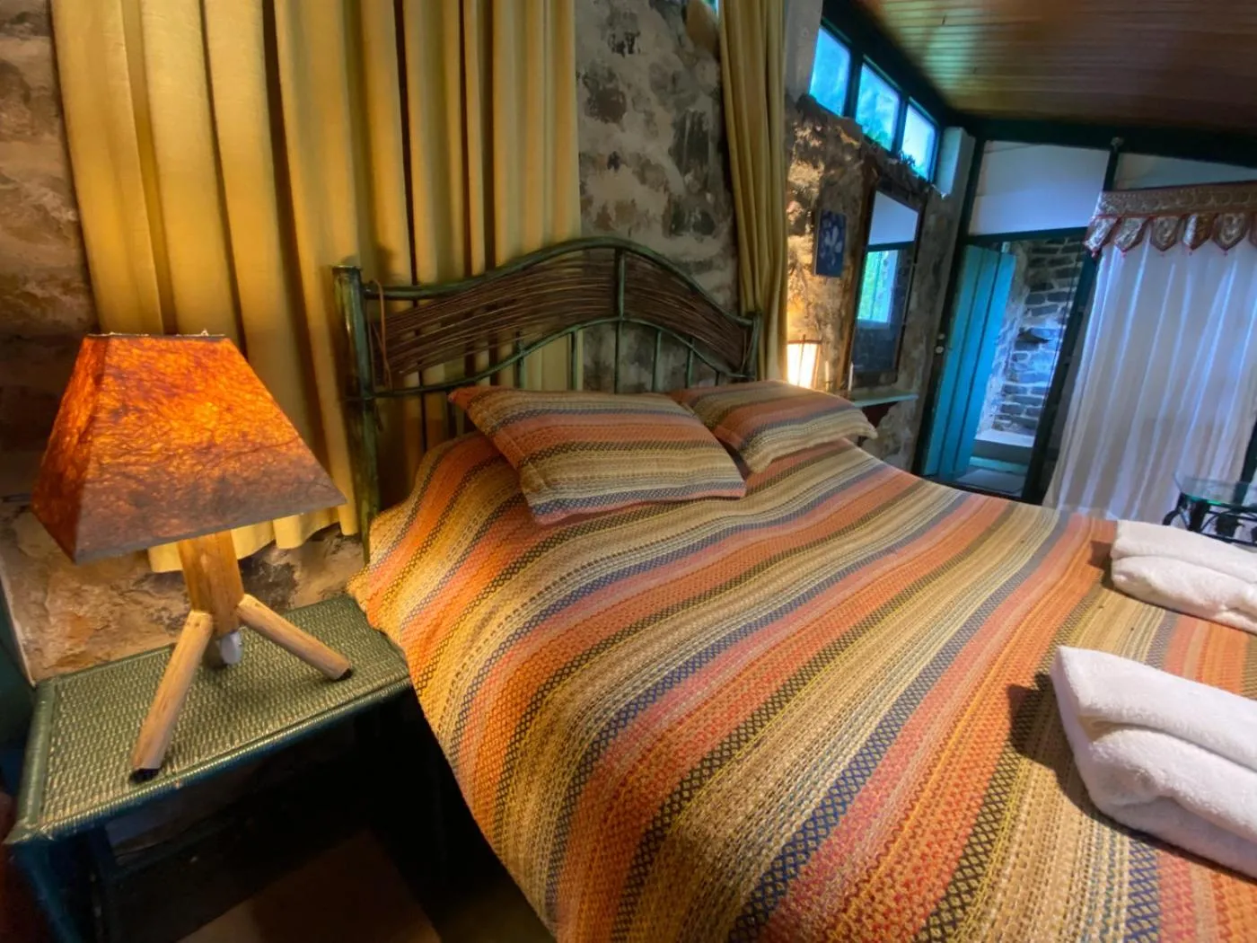 Bed in Pousada dos Anjos