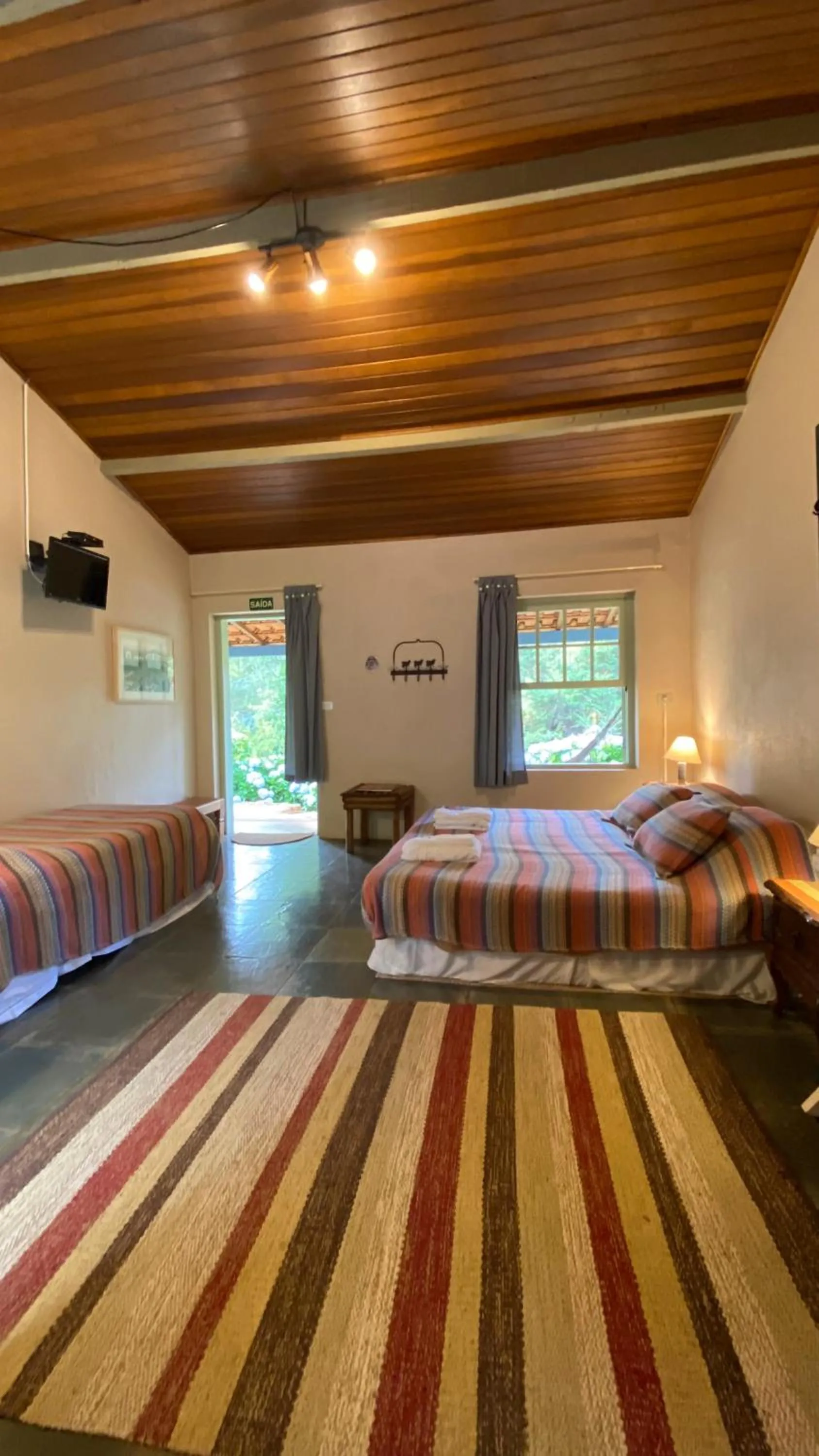 Bed in Pousada dos Anjos