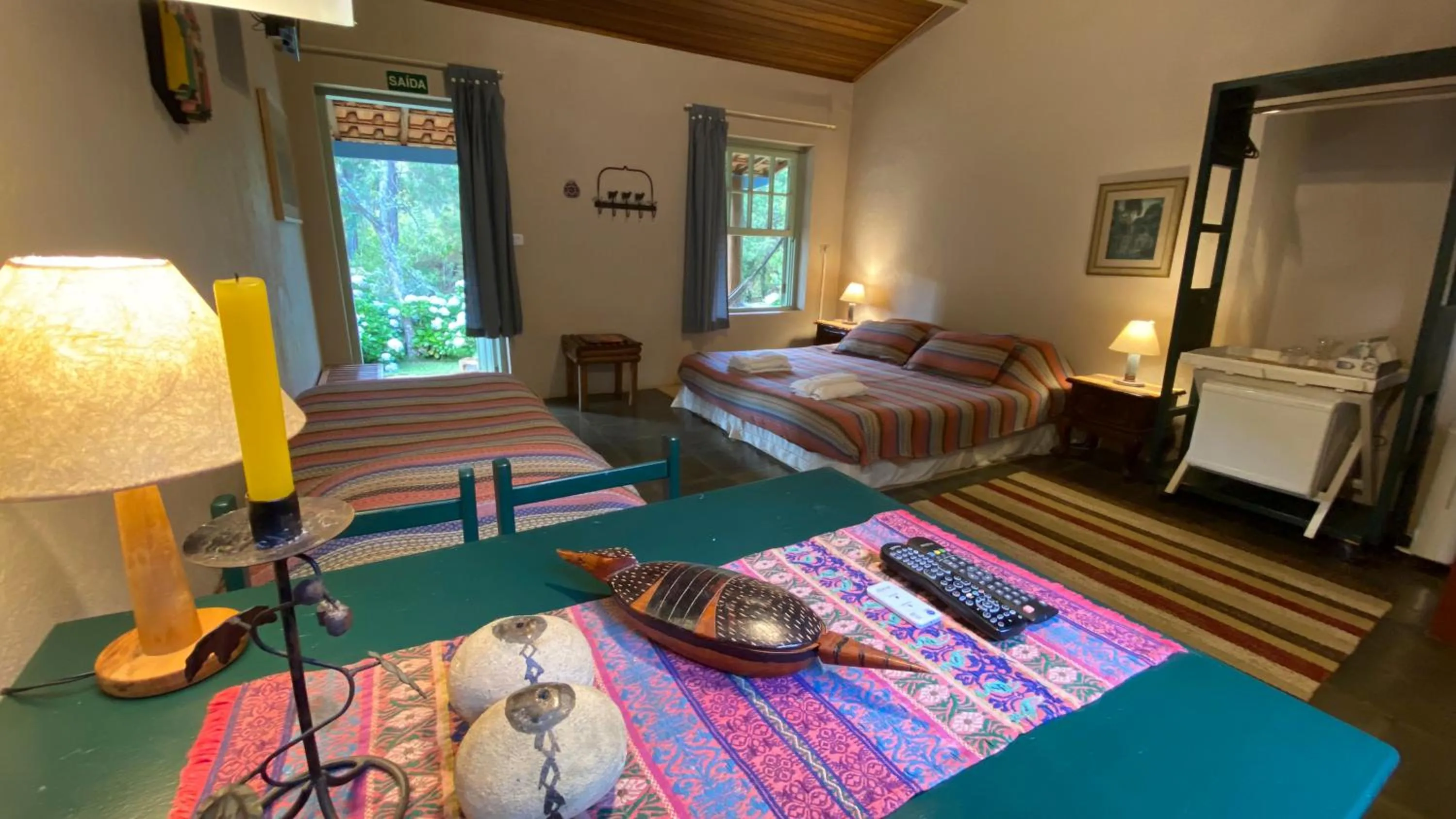 Bed in Pousada dos Anjos