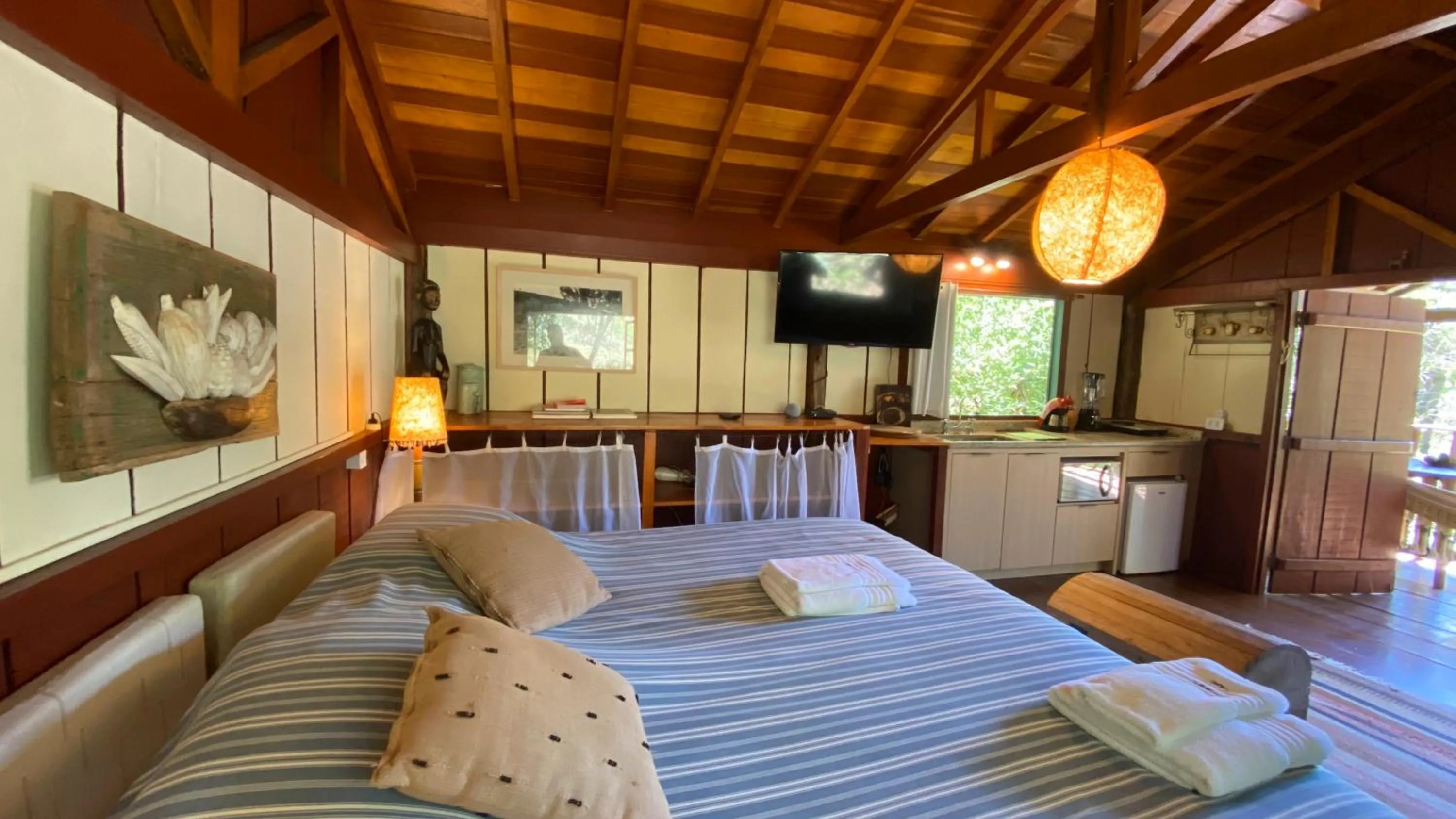 Bed in Pousada dos Anjos