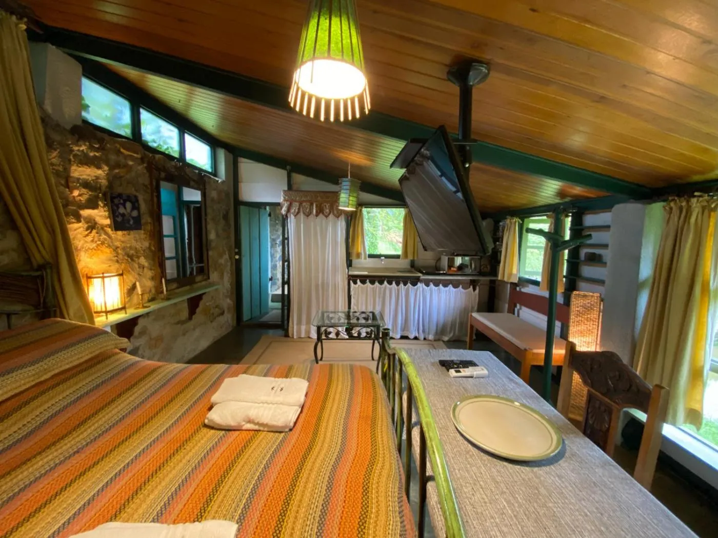 Bed in Pousada dos Anjos