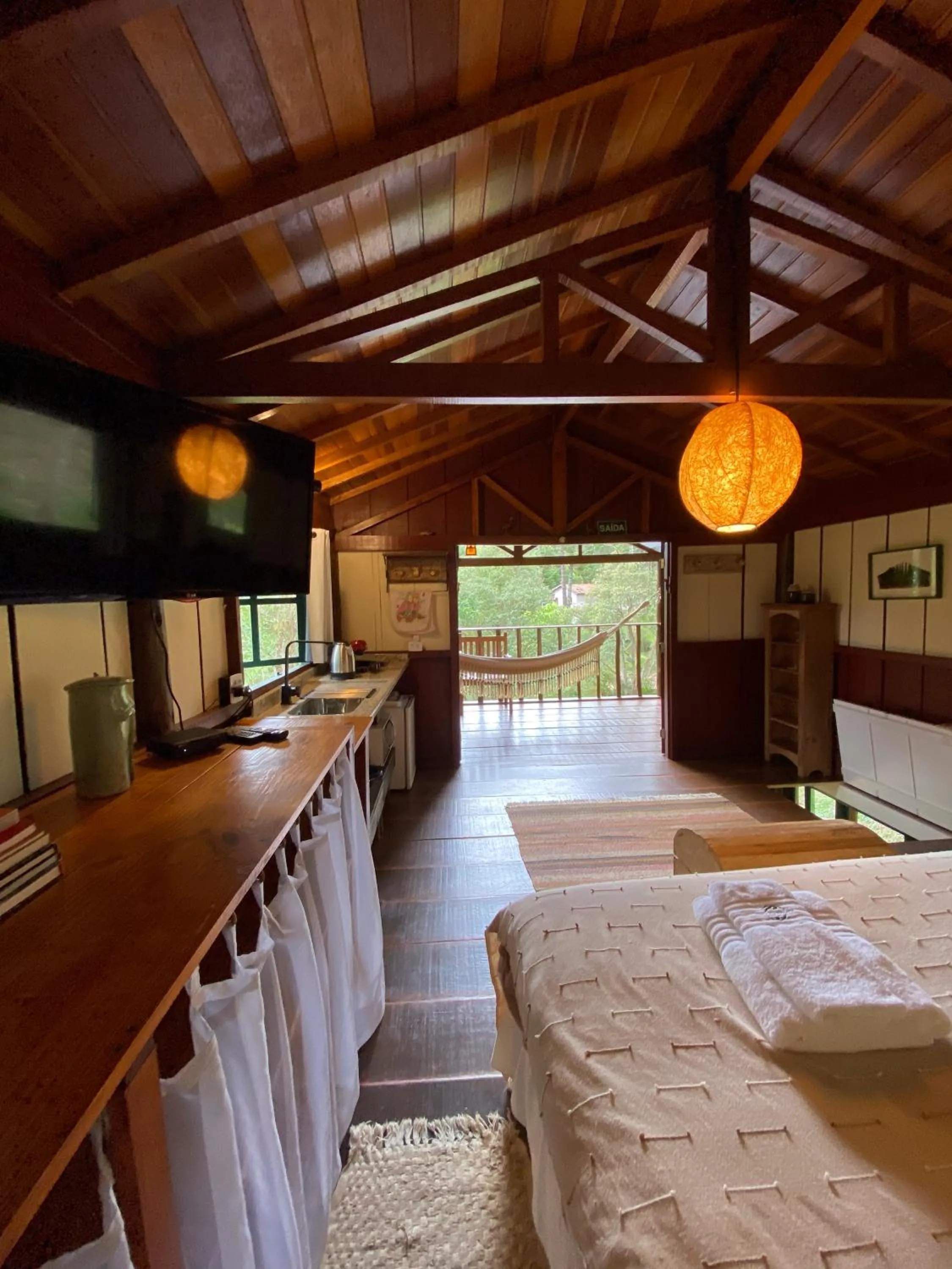 Bed in Pousada dos Anjos