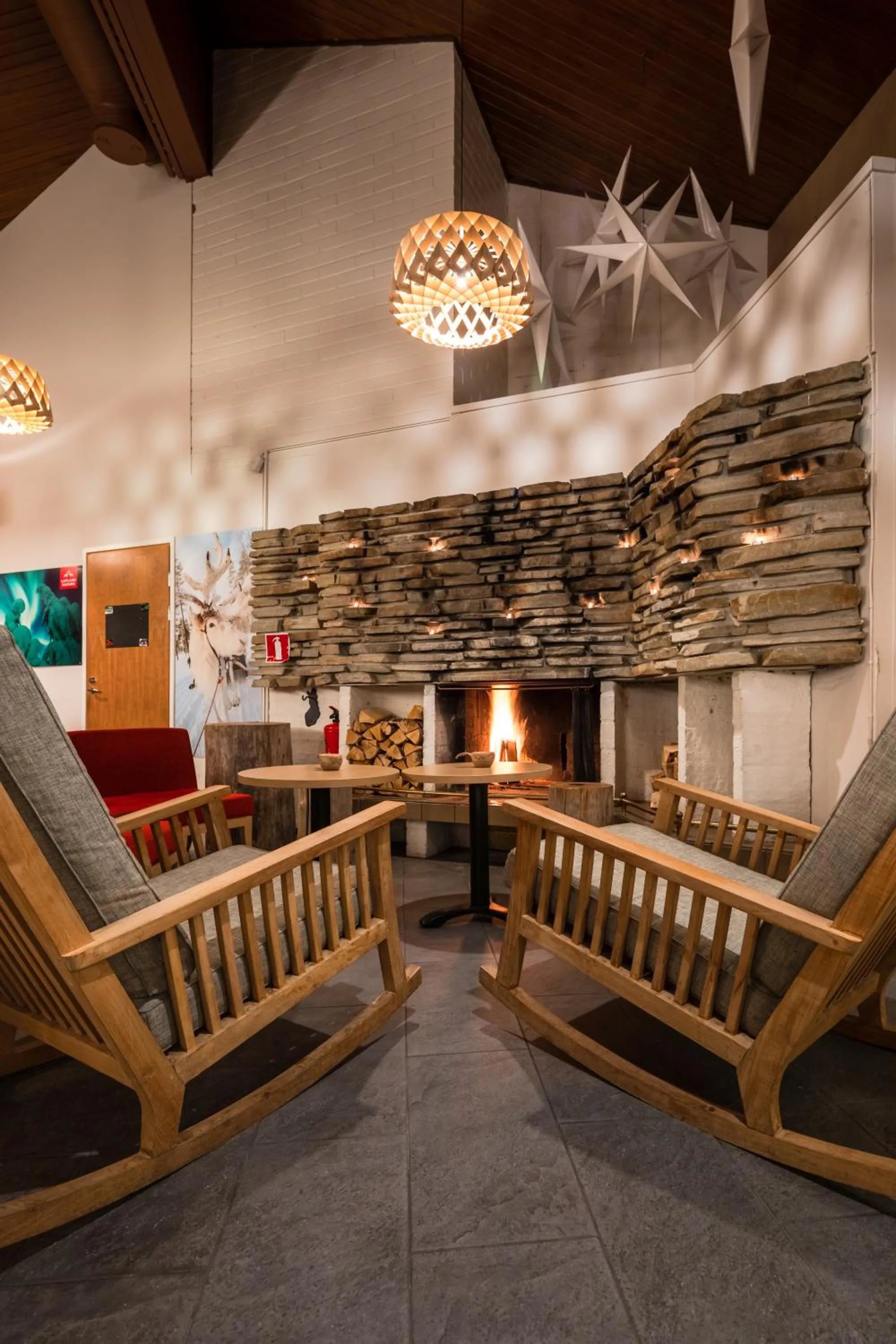 Lobby or reception in Lapland Hotels Sirkantähti