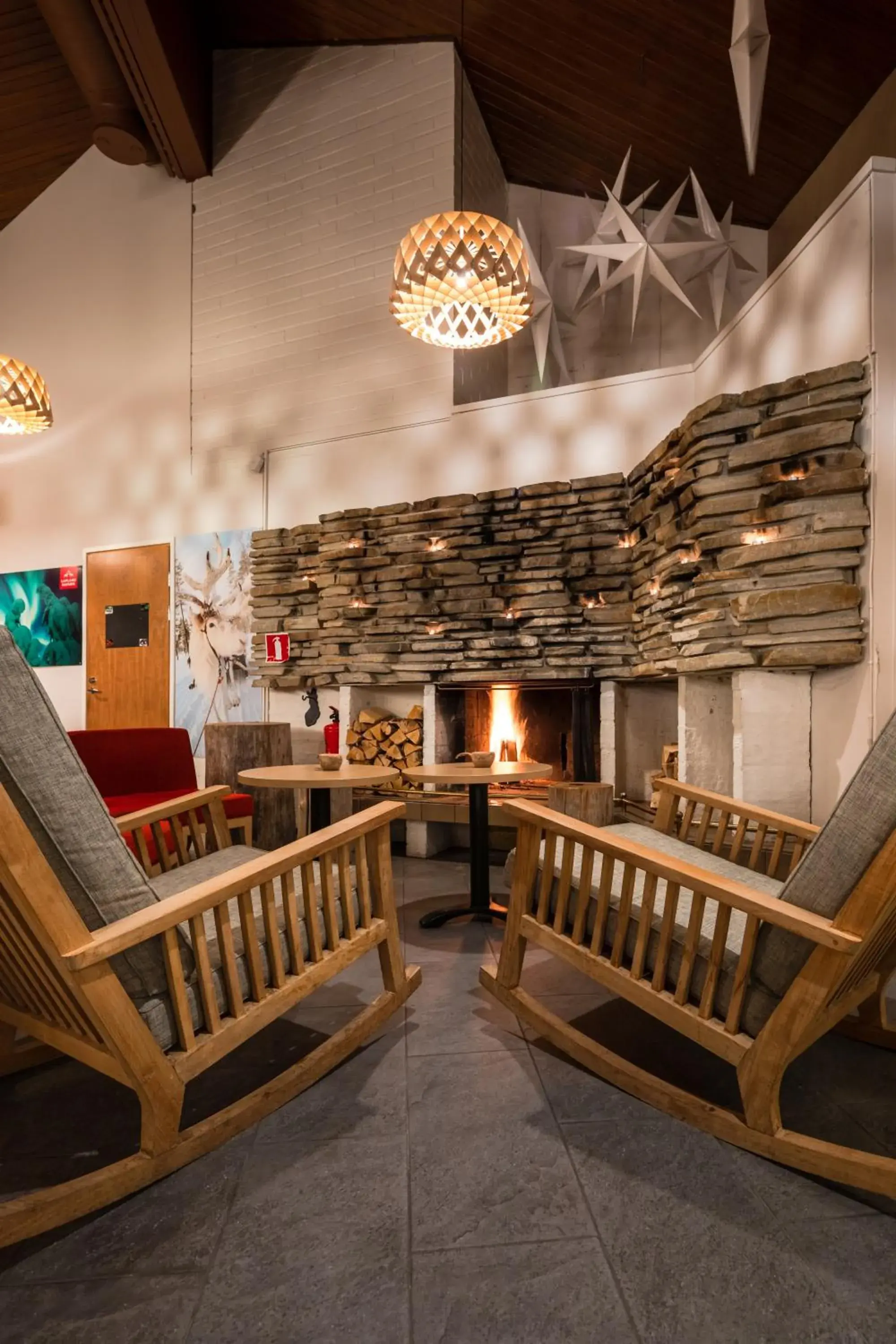 Lobby or reception in Lapland Hotels Sirkantähti Lobby or reception in Lapland Hotels Sirkantähti