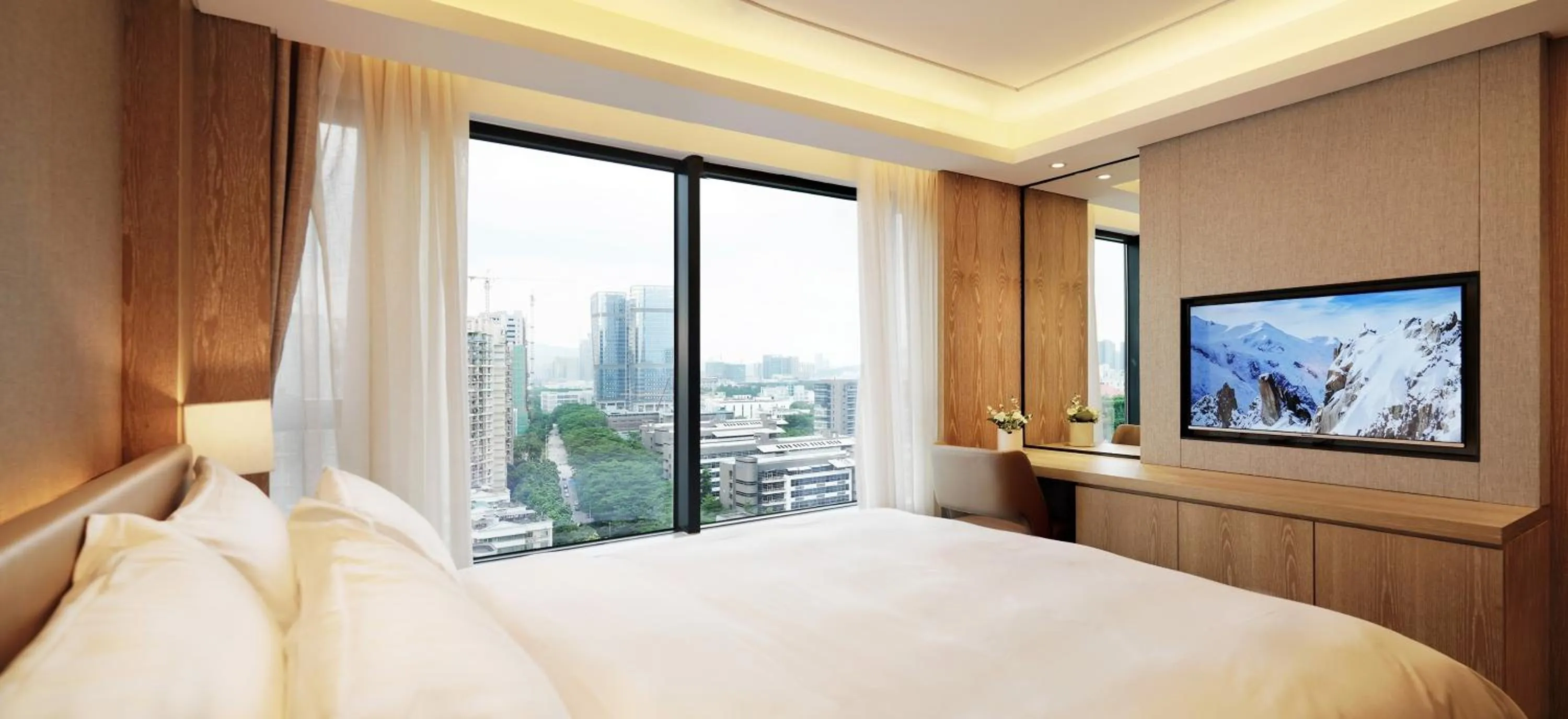 City view, Bed in Shenzhen FY Hotel