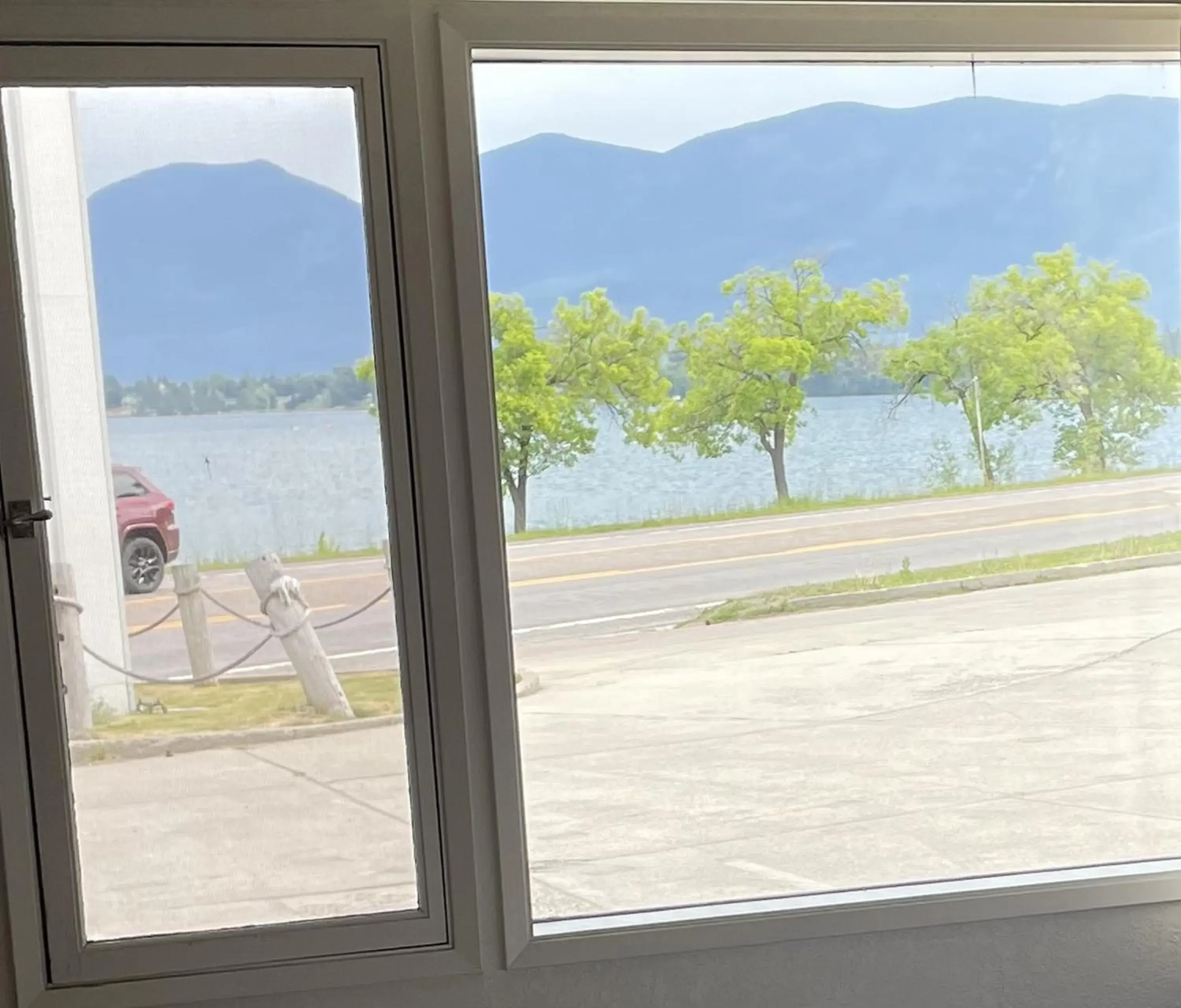 Lake view in Americas Best Value Inn Polson Lake view in Americas Best Value Inn Polson