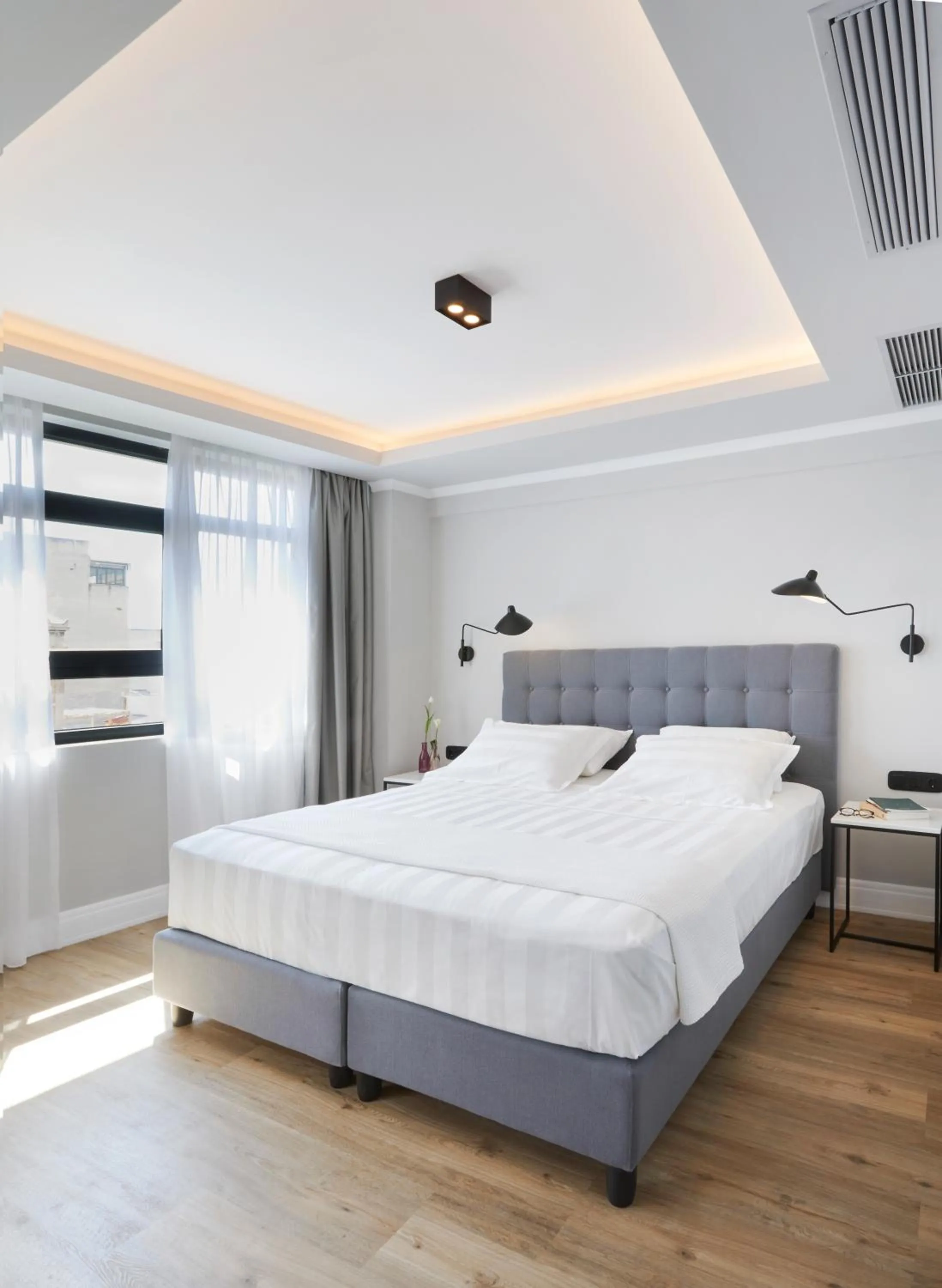 Bedroom, Bed in The Artist Athens