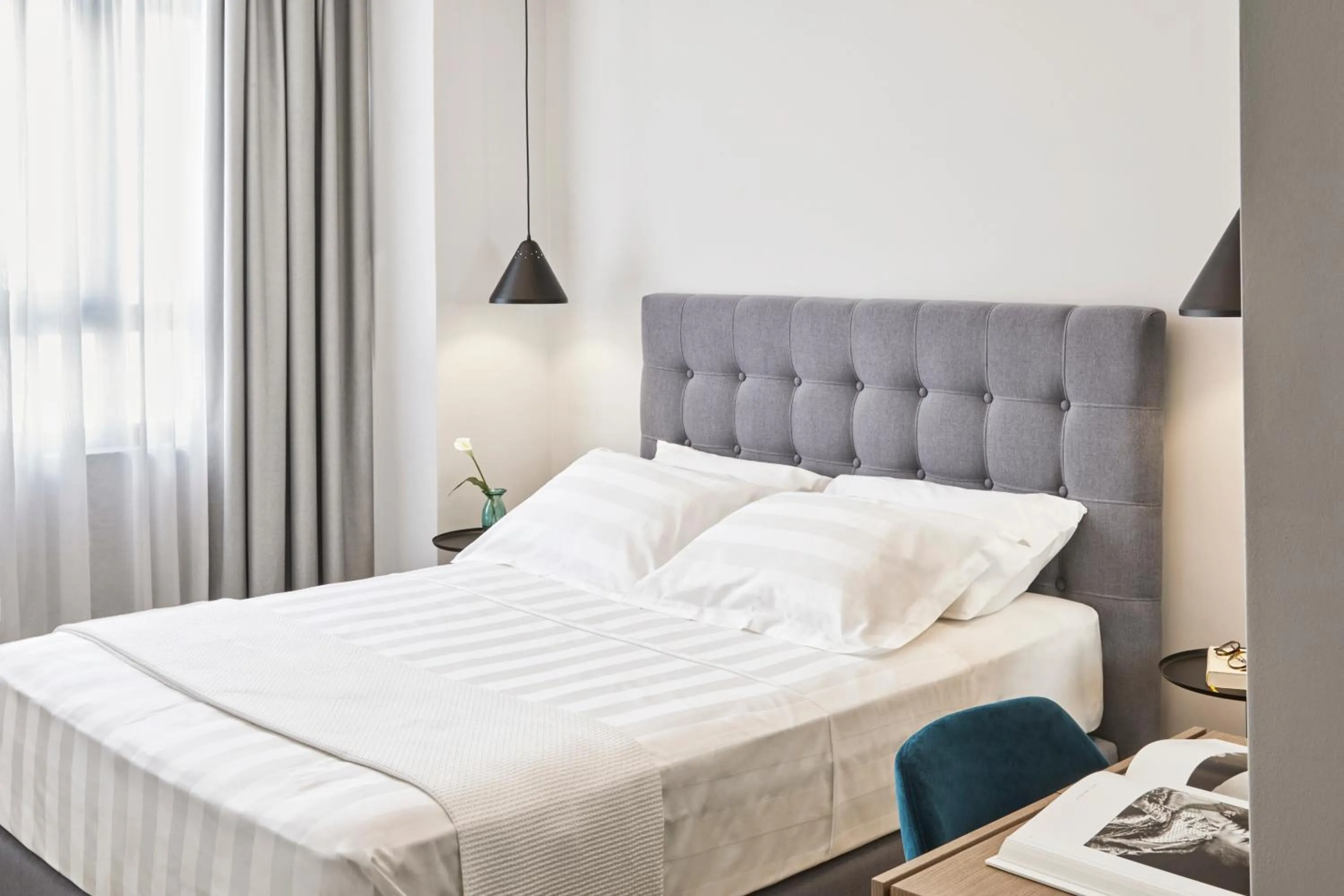 Bedroom, Bed in The Artist Athens