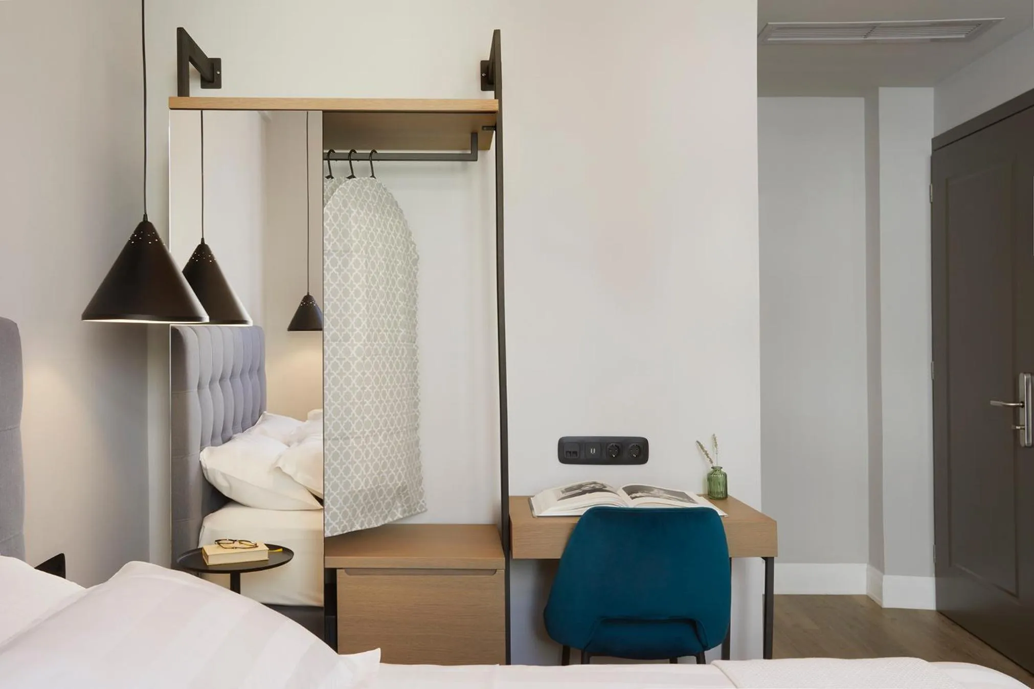 Bedroom, Bed in The Artist Athens