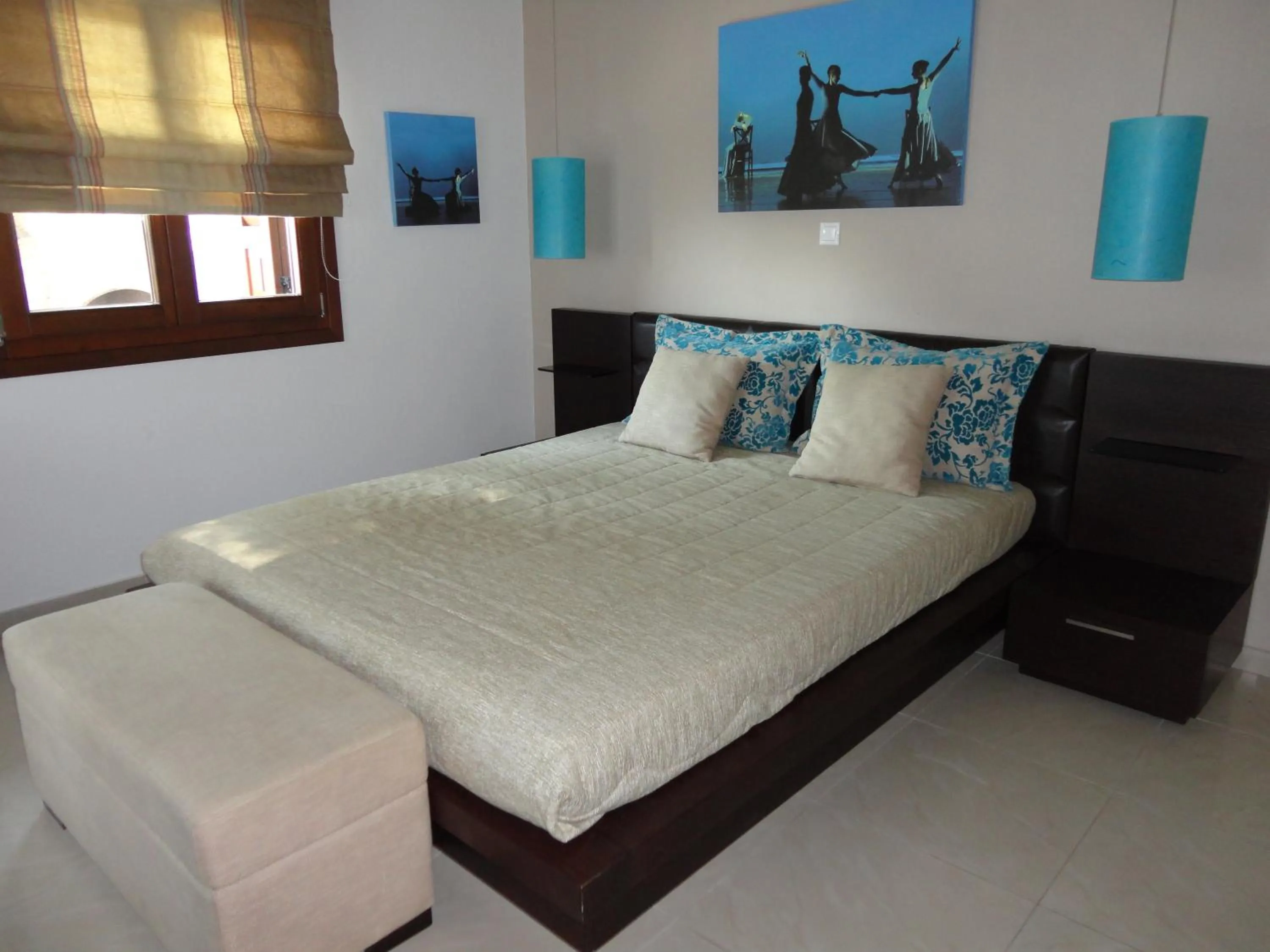 Bedroom, Bed in Skiathos Garden Cottages